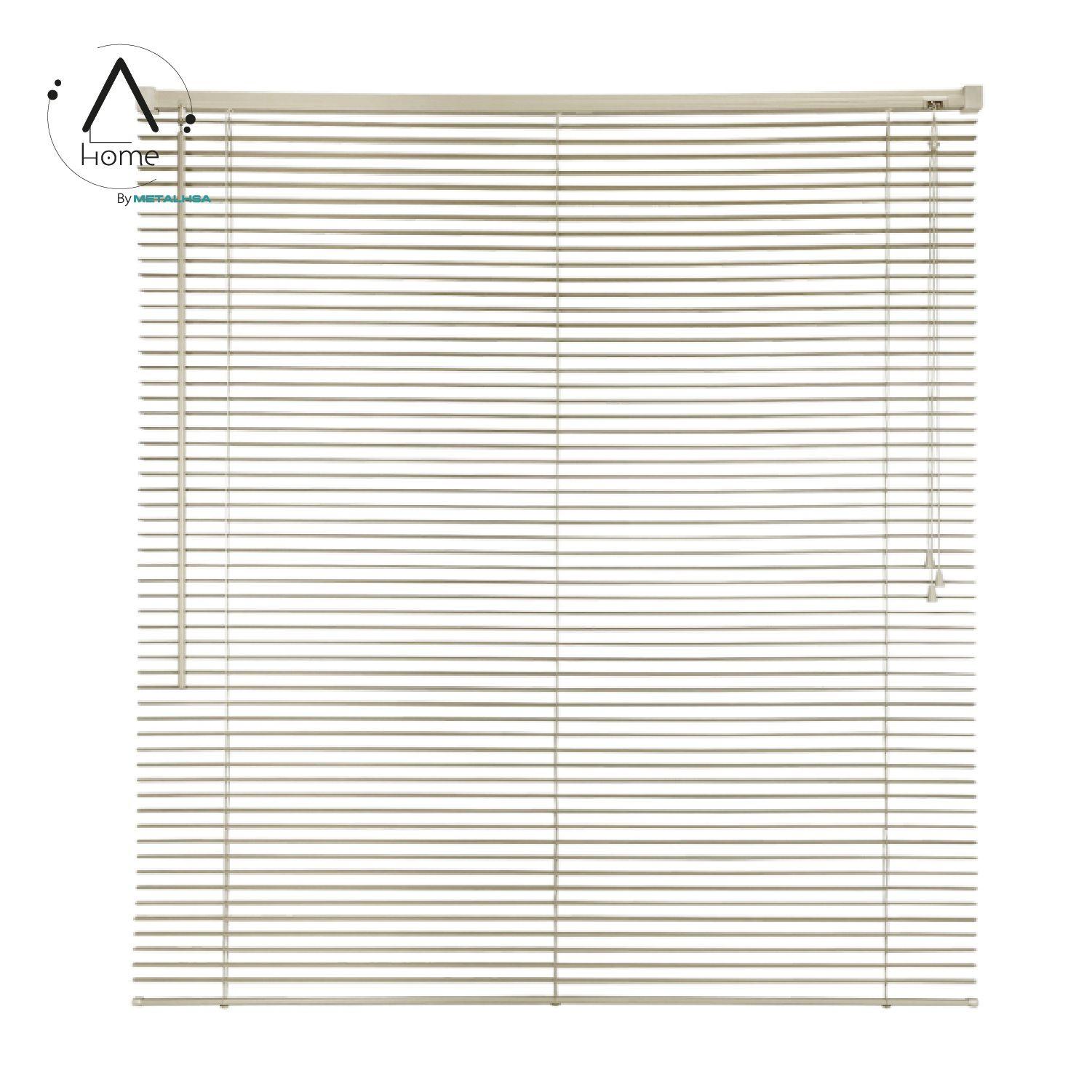 Persiana Veneciana Pvc 25MM 100X165 Cm Manual Marfil-3