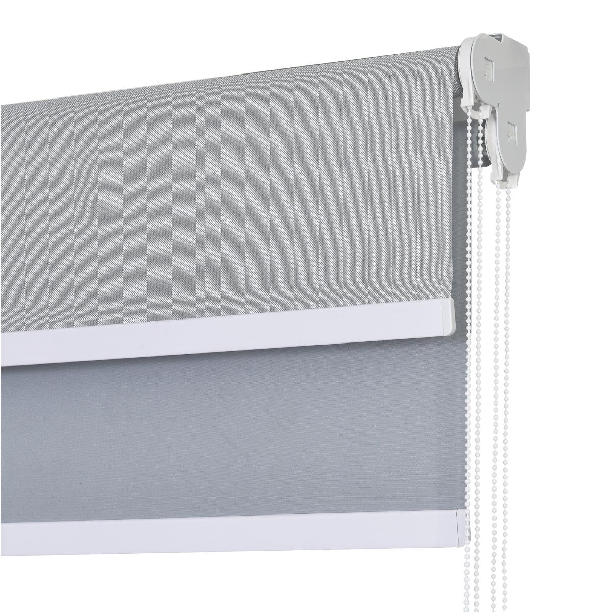 Cortina Roller Doble Blackout y Sunscreen 150 X 250 Cm Color Gris Marca Sunfree-2