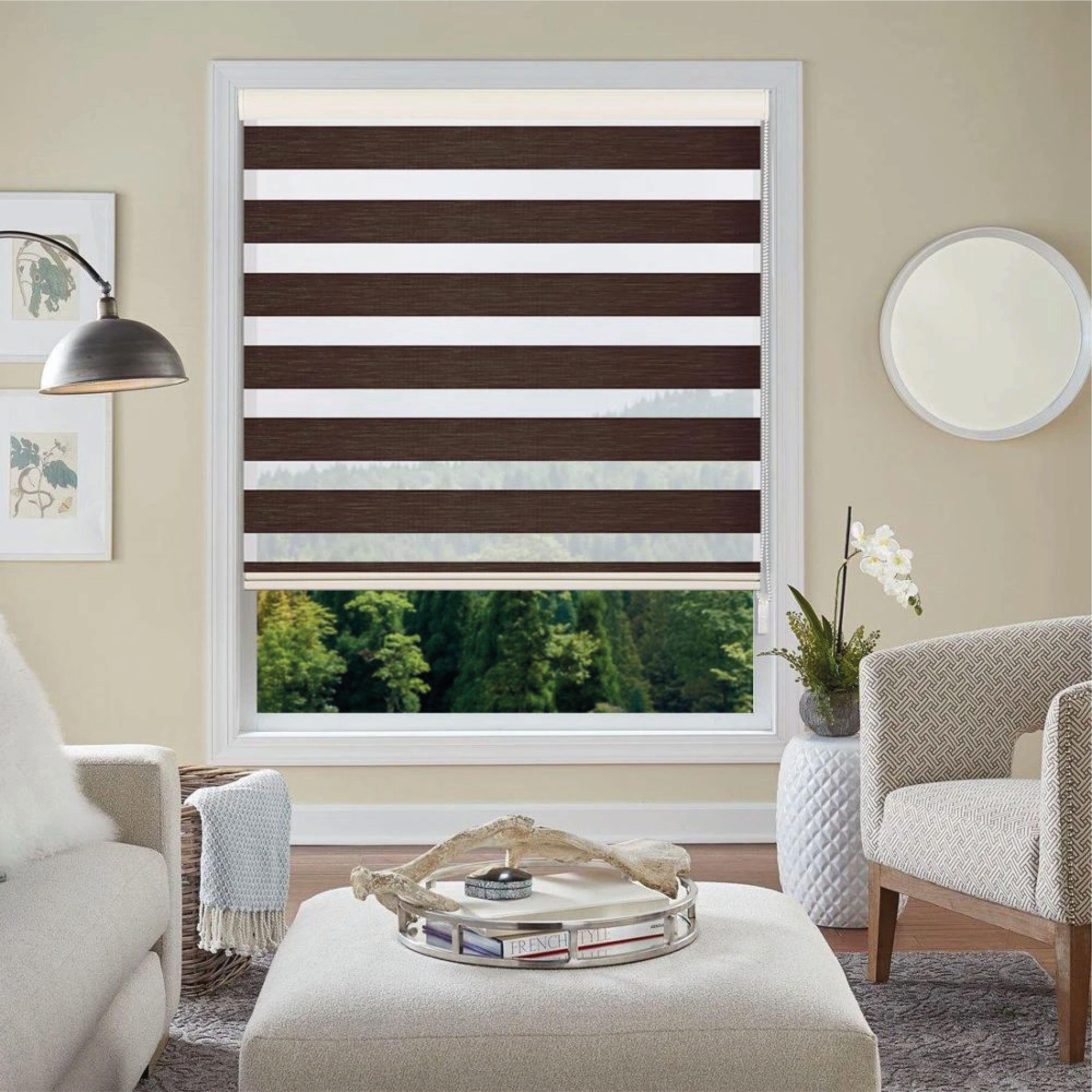 Cortina Roller Duo Zebra Día Y Noche Tostado 180 X 250 Cm Sunfree-6