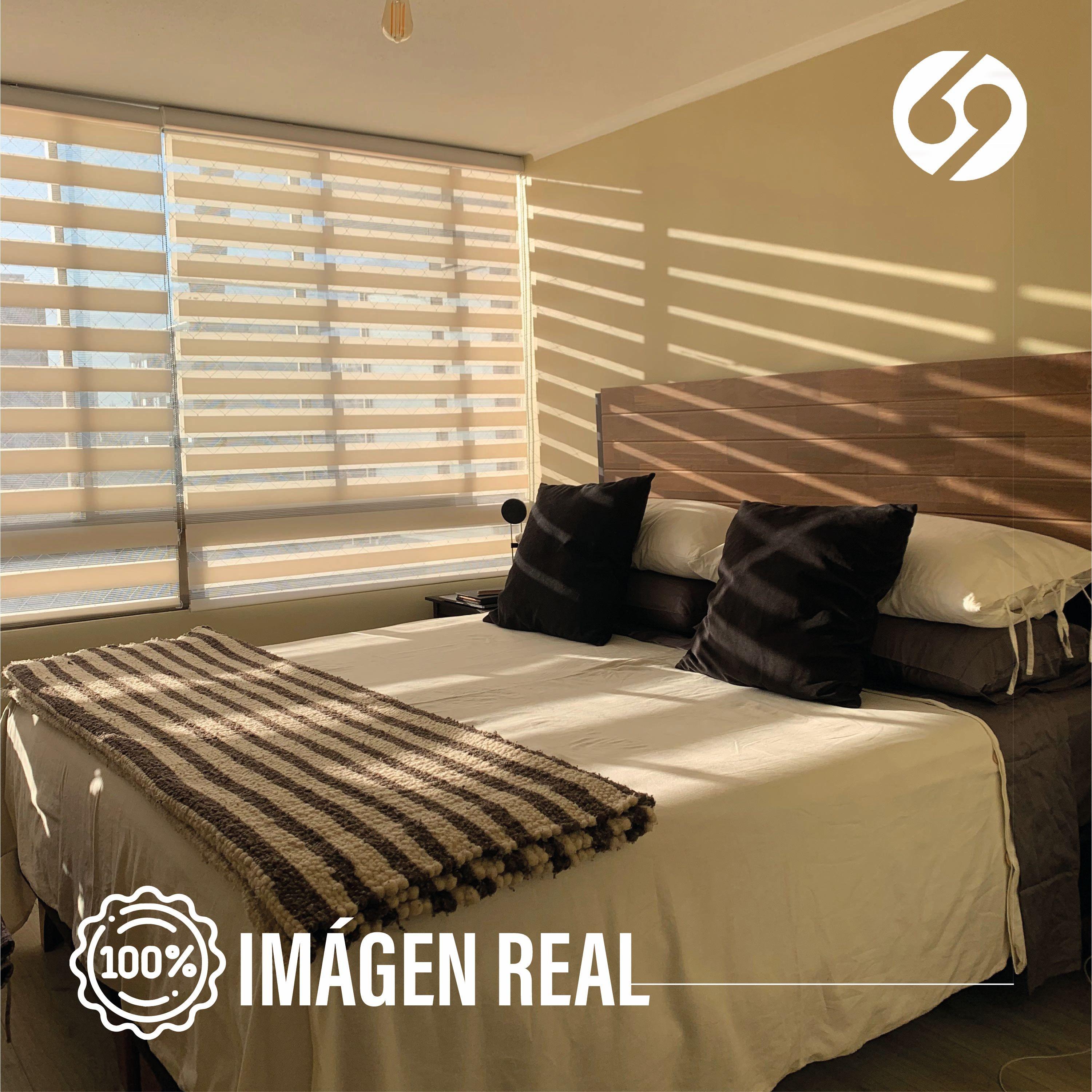 Cortina Roller Duo Zebra Día Y Noche Textura 160 X 165 Cm Sunfree-3