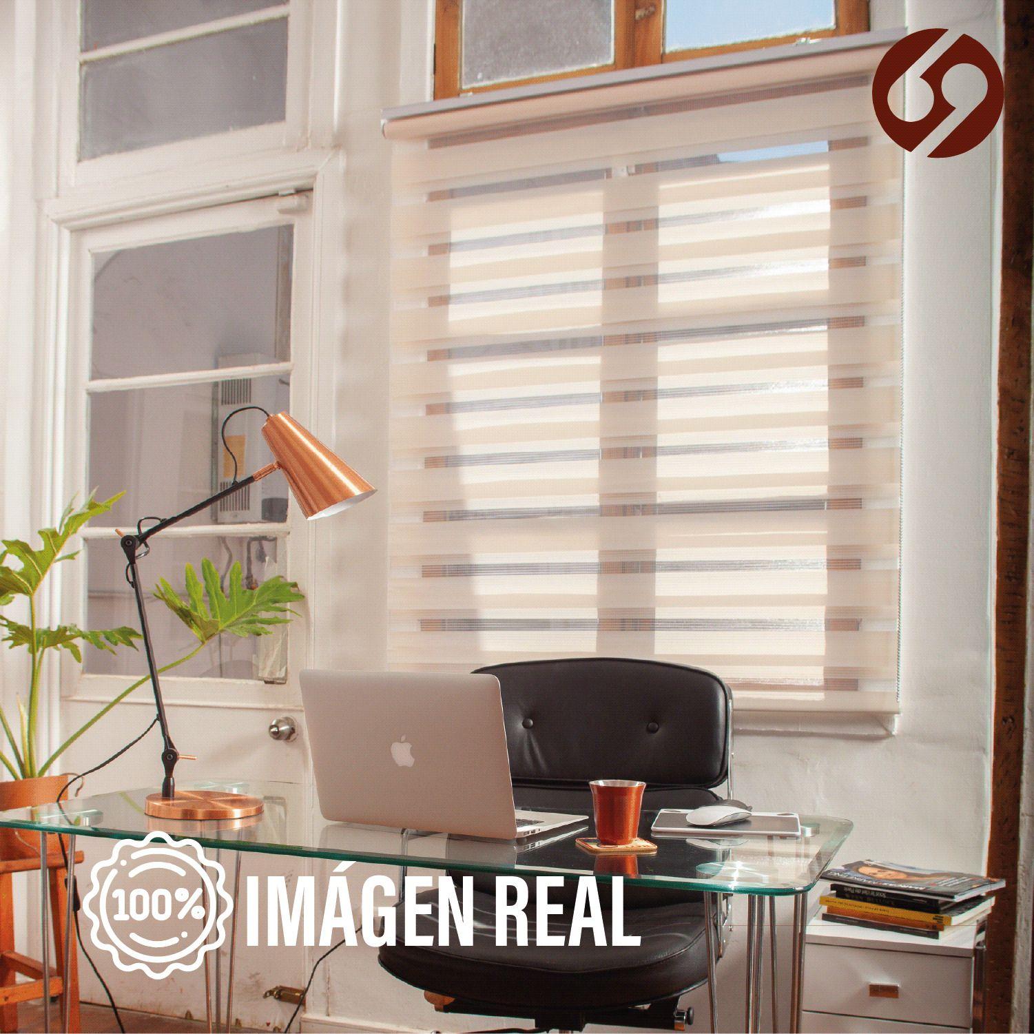 Cortina Roller Duo Zebra Día y Noche Beige 200 X 250 Cm Sin Cenefa Sunfree-3