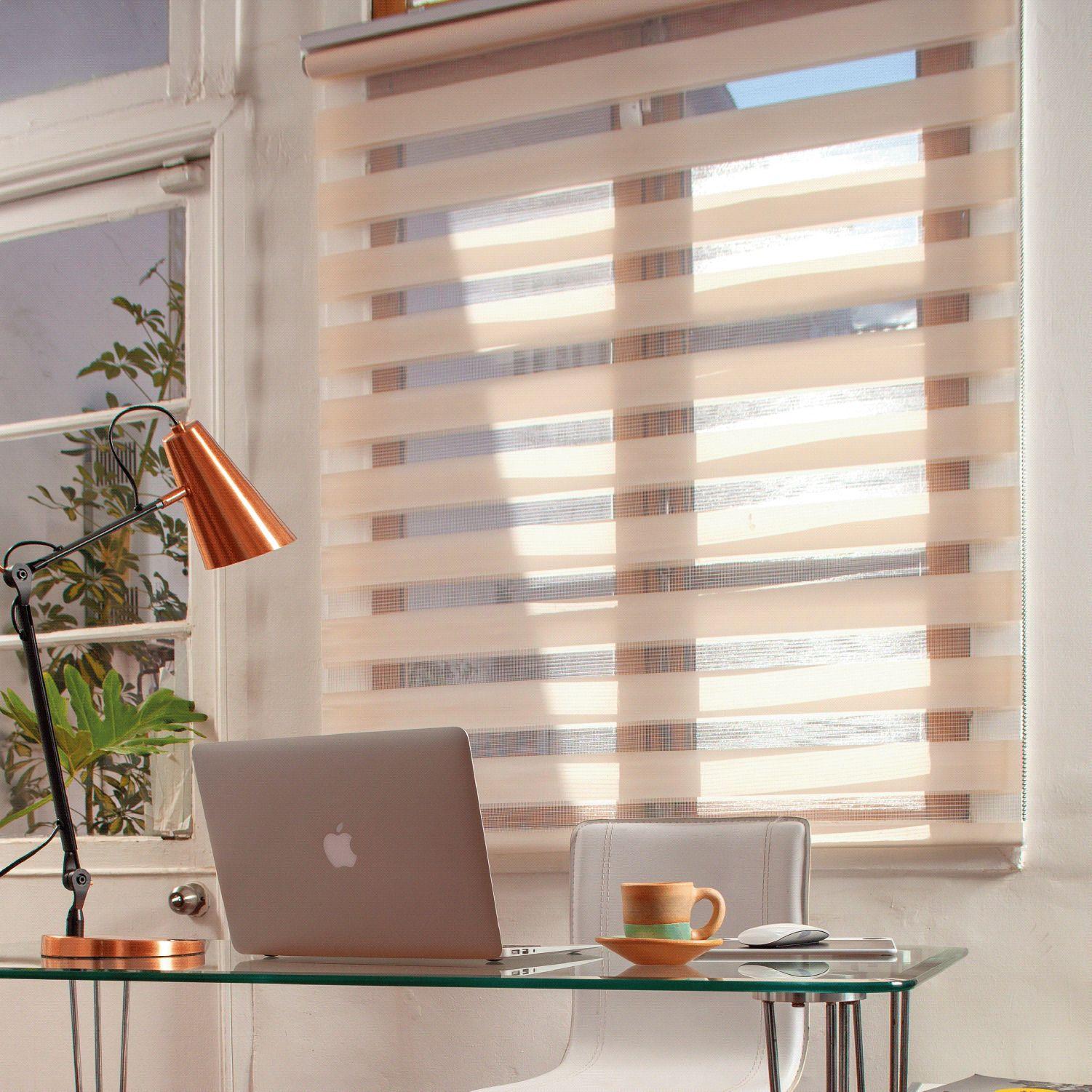 Cortina Roller Duo Zebra Día y Noche Beige 200 X 250 Cm Sin Cenefa Sunfree-7