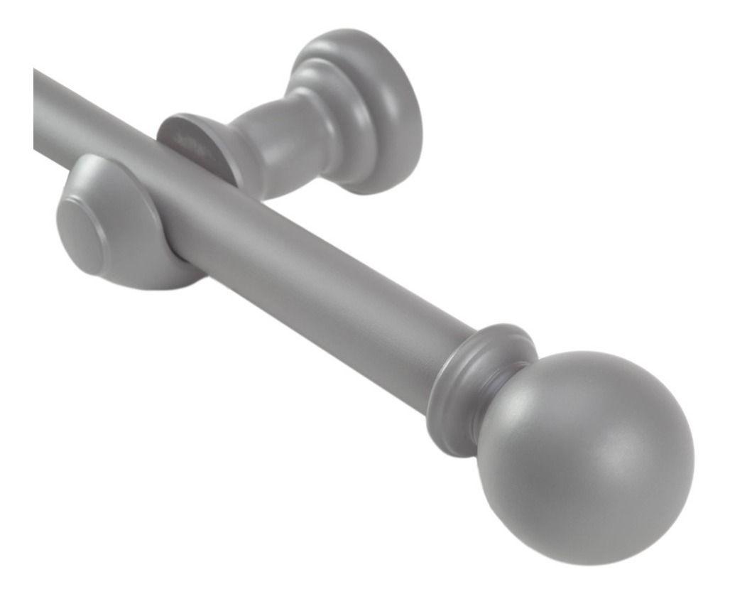 Set Simple De Madera Gris 2.00 Mt Terminal Bola-0