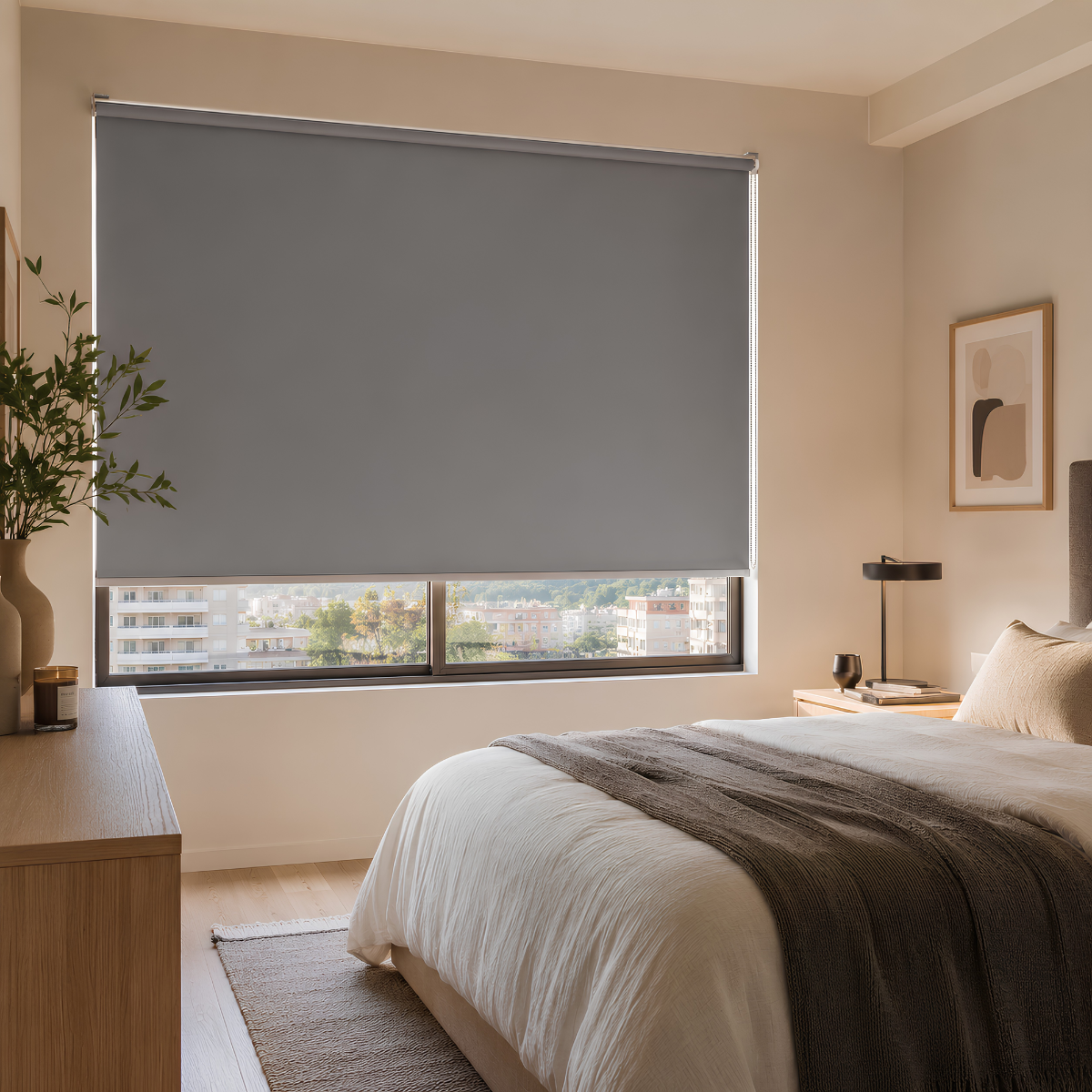 Cortina Roller Blackout 200 X 250 Cm Color Gris Marca Sunfree-4