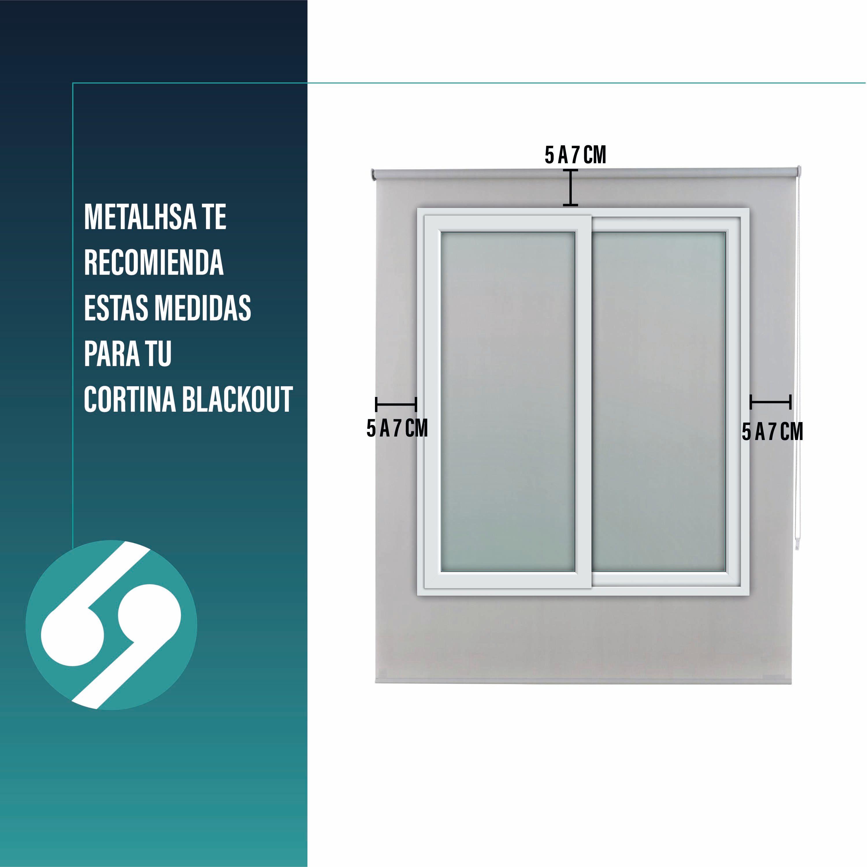 Cortina Roller Blackout Gris Claro 180 X 165 Cm-7