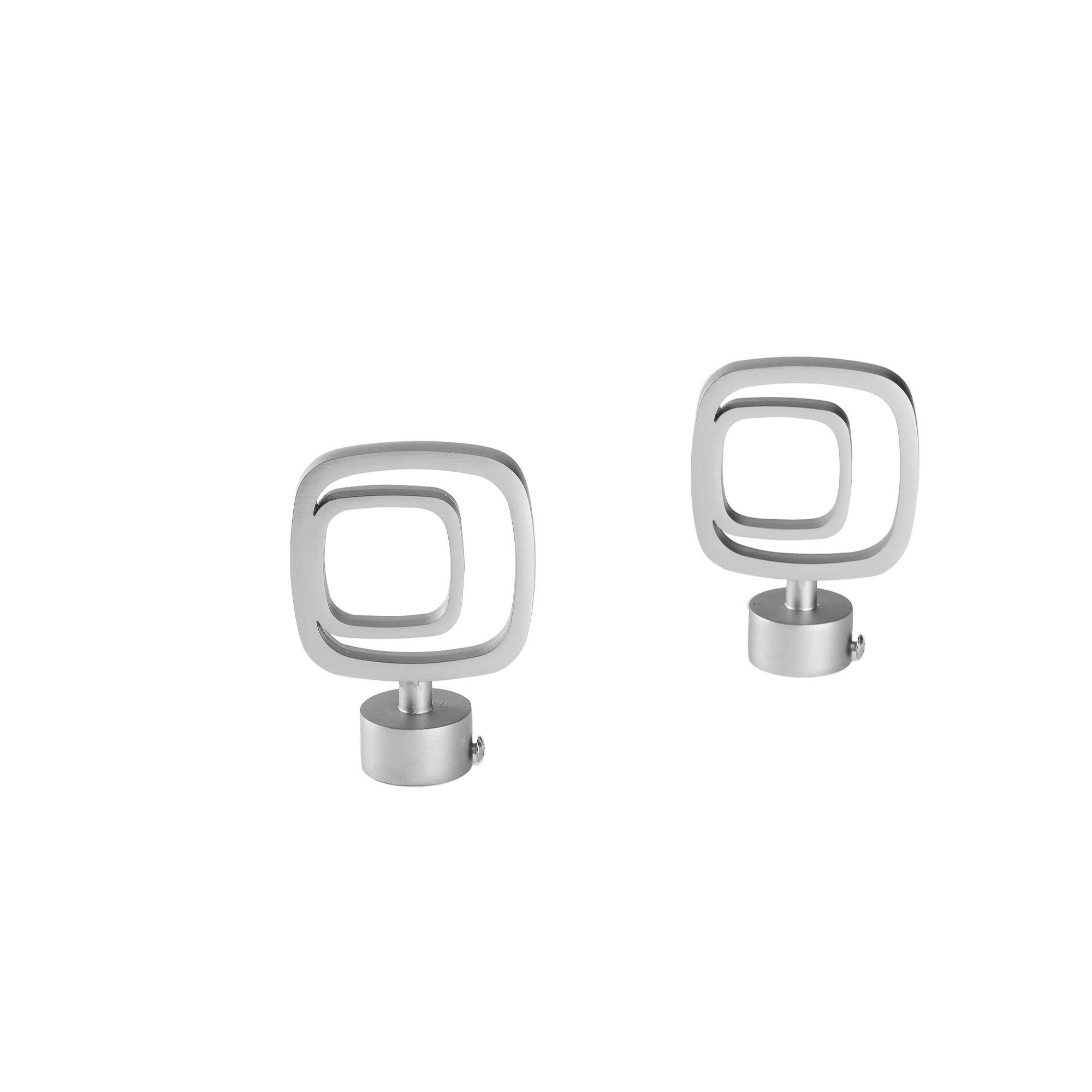 Pack 2 Unidades Terminal Cuadro Doble De Metal Satín 28 Mm-0