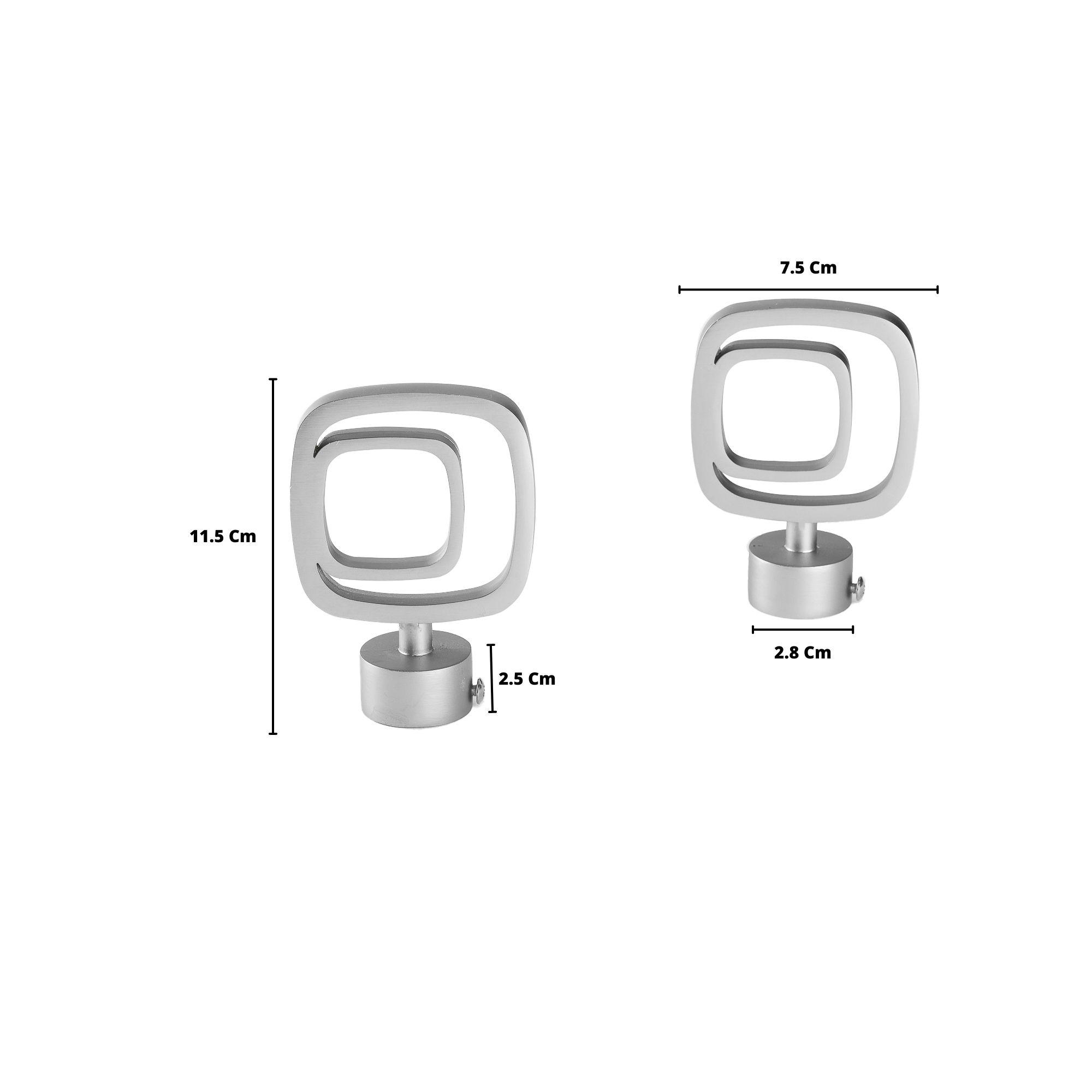 Pack 2 Unidades Terminal Cuadro Doble De Metal Satín 28 Mm-1