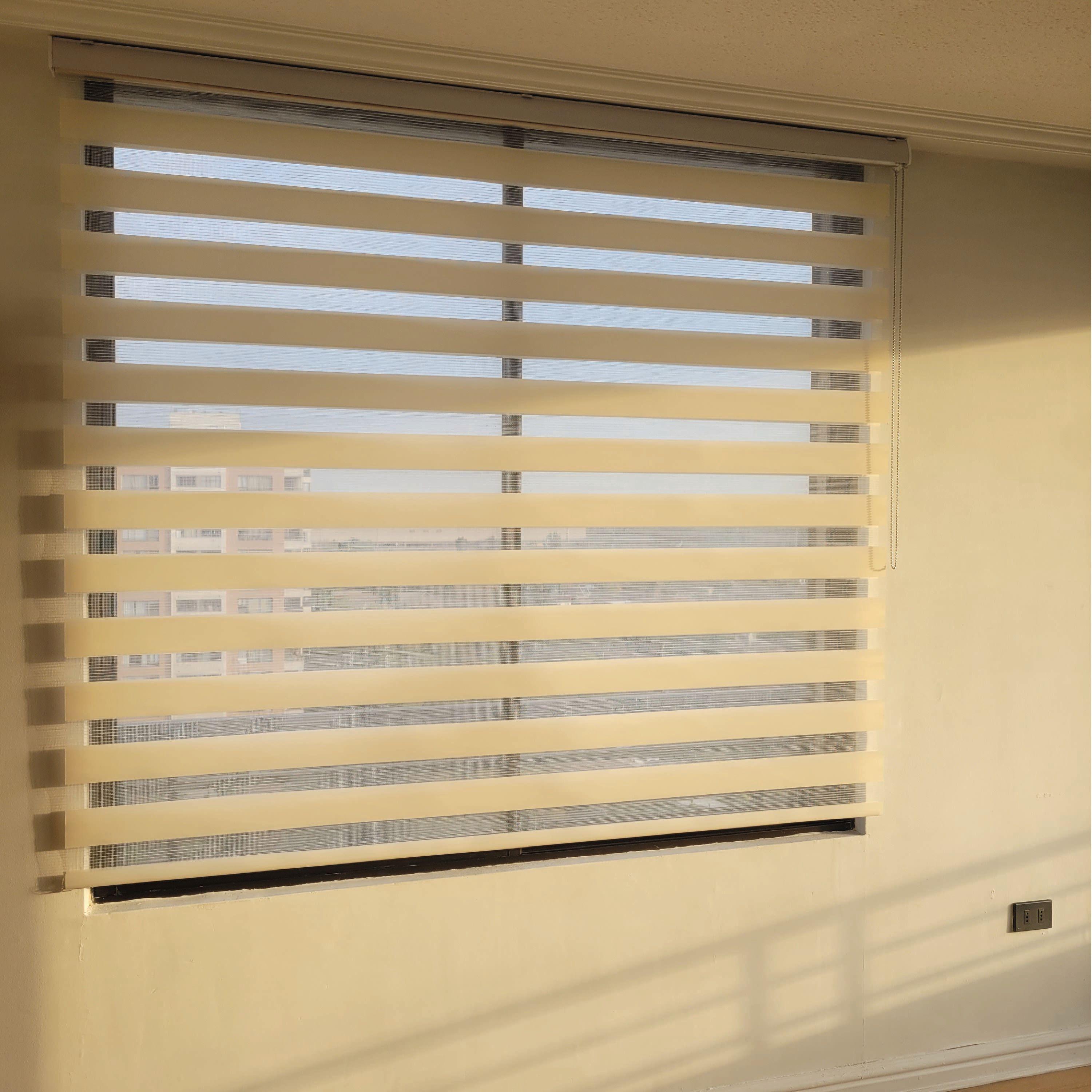 Roller Duo Zebra Día Y Noche Beige 90 X 250 Cm Premium-7