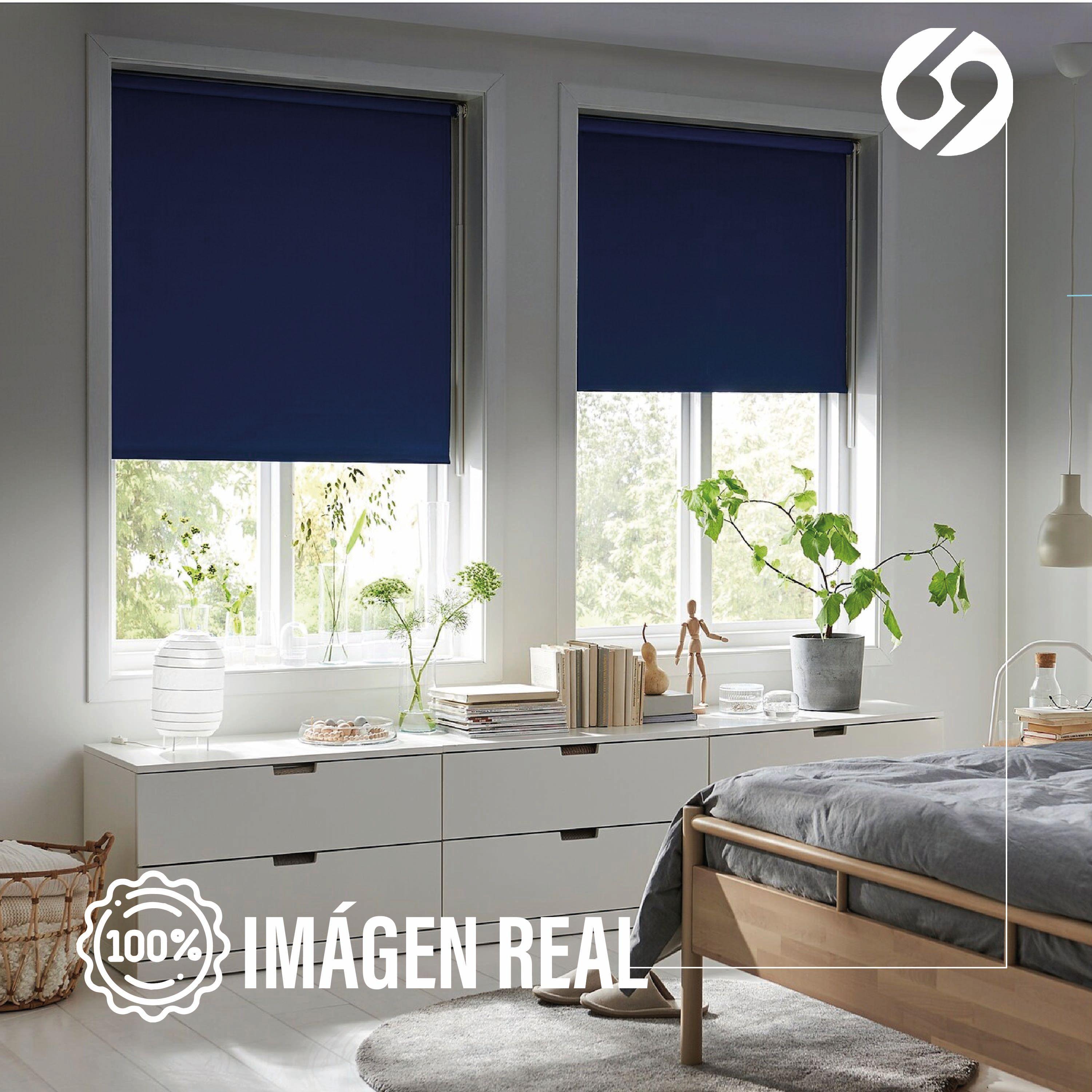 Cortina Roller Blackout Azul 200 X 250 Cm-2