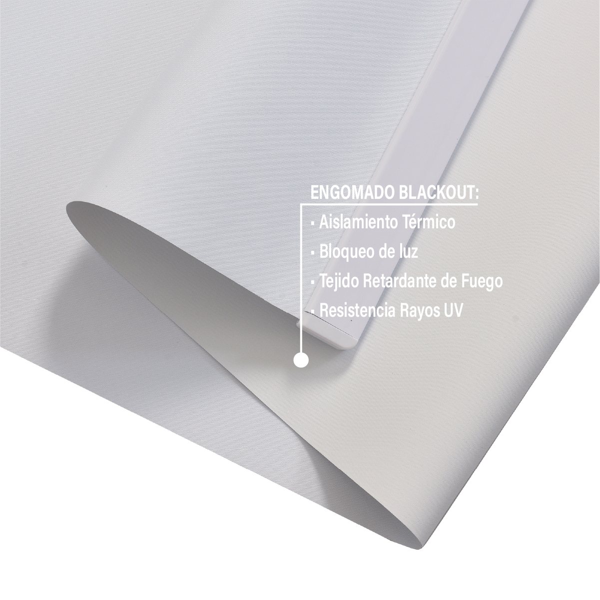 Cortina Roller Blackout 120 X 165 Cm Color Blanco Marca Sunfree-4