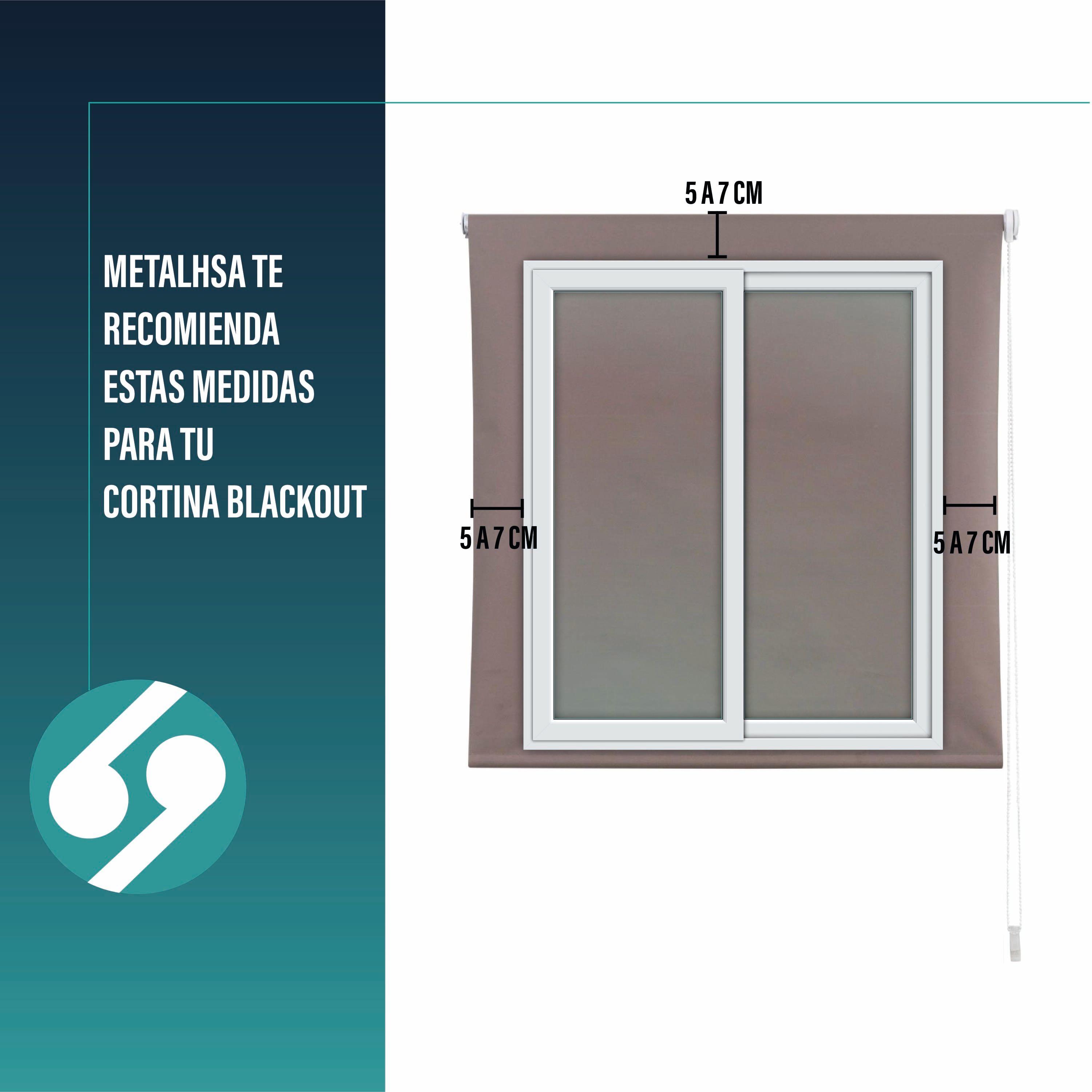 Cortina Roller Blackout Tostado 150 X 165 Cm-7
