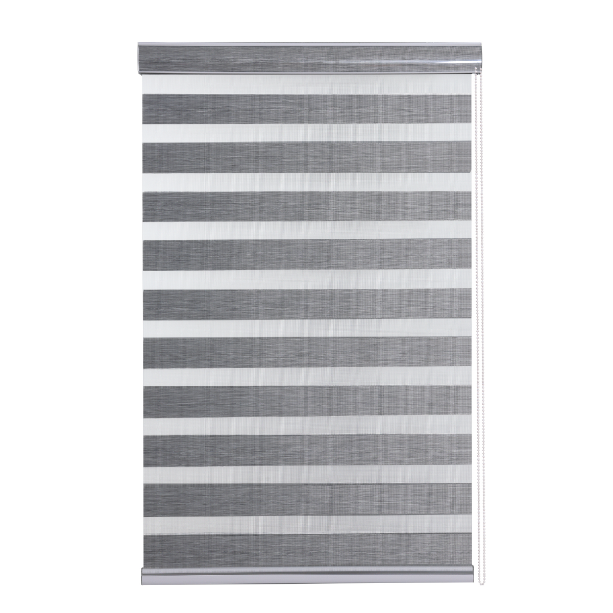 Cortina Roller Duo Zebra Día Y Noche 200 X 165 Cm Color Gris Marca Aura-0