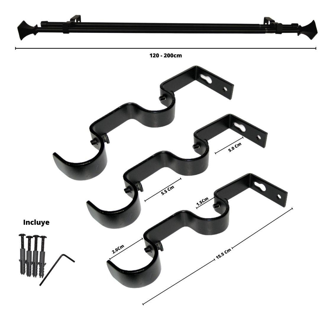 Set Doble Extensible 120-200 Cm Color Orb Terminal Prisma-5