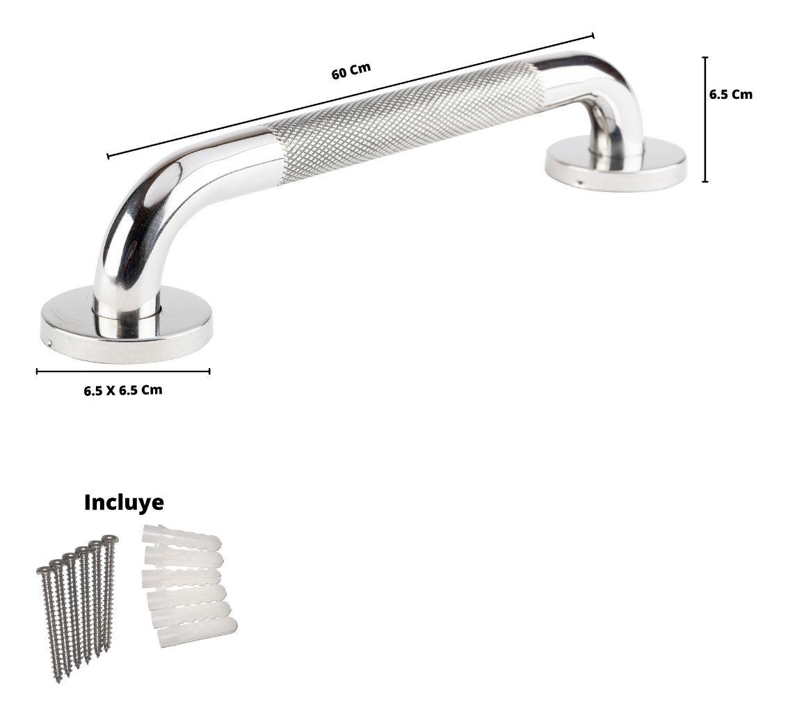 Barra De Seguridad Inoxidable Con Tapa De 60 Cm-5