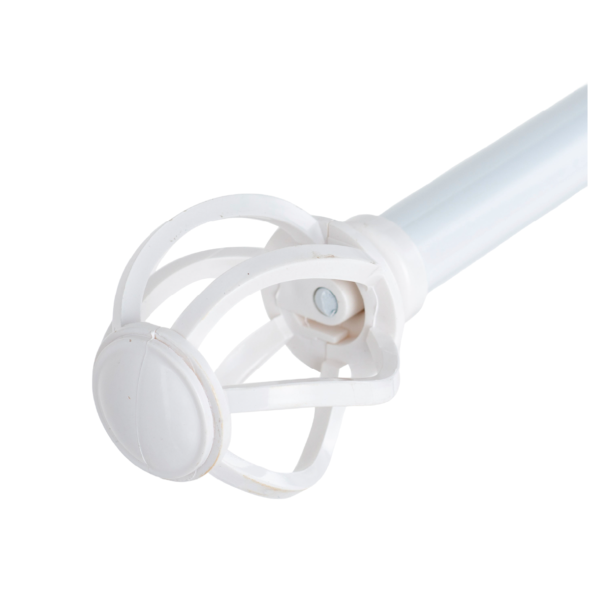 Set Barras para Cortina Doble 13/16 Mm Extensible 70-120 Cm Blanco Nido-1