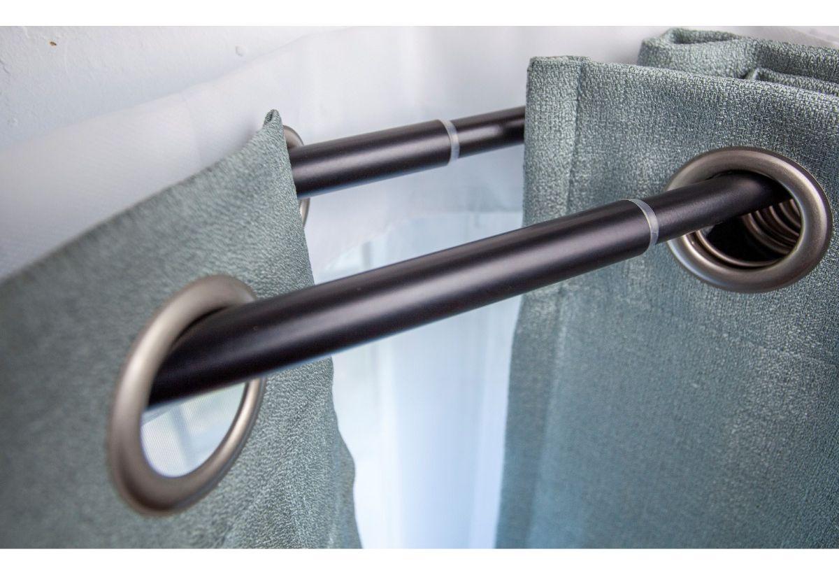 Set Extensible Techo 120-210 Cm Color Negro Terminal Cónico-2