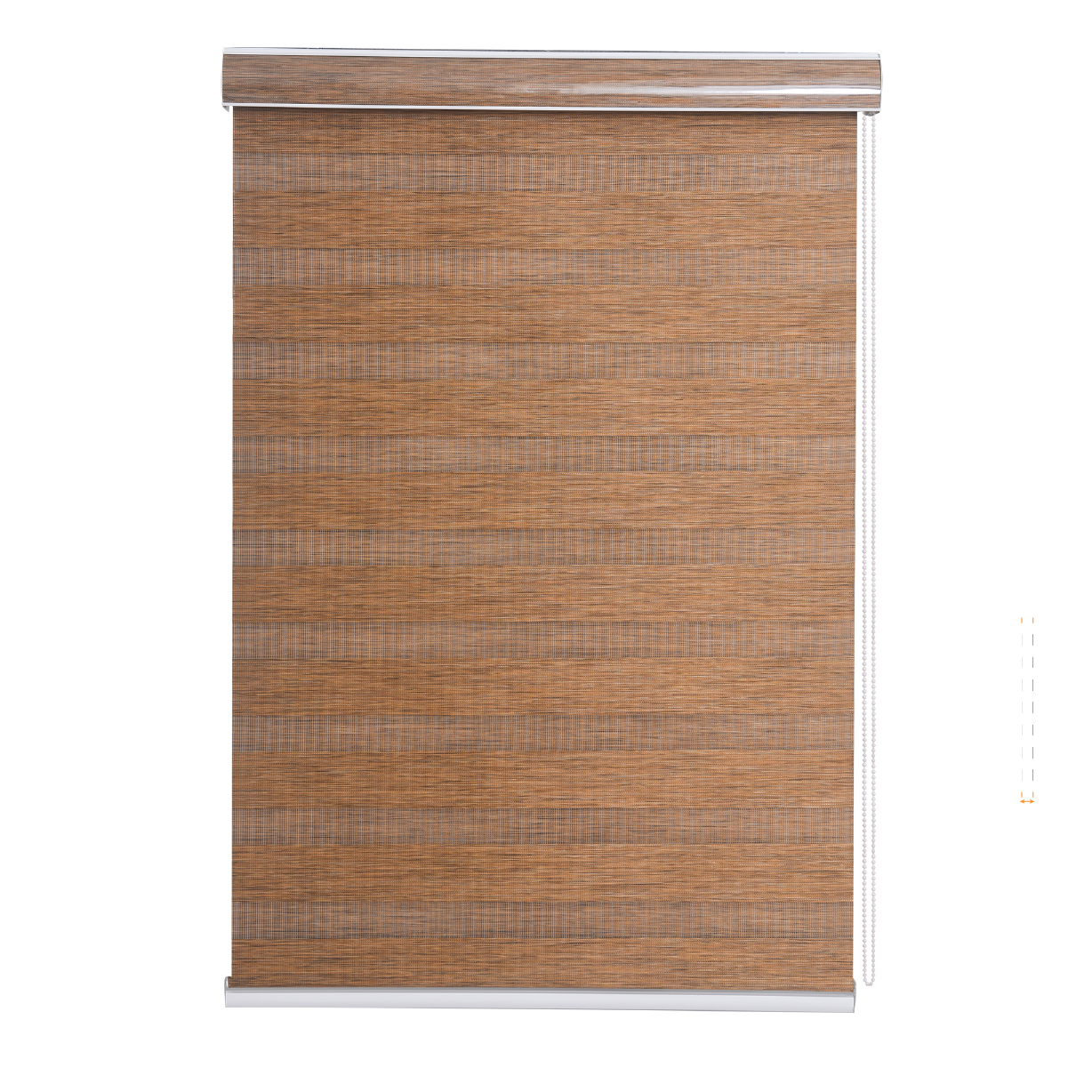 Cortina Roller Duo Zebra Día Y Noche 090 X 165 Cm Color Capuccino Marca Aura-1