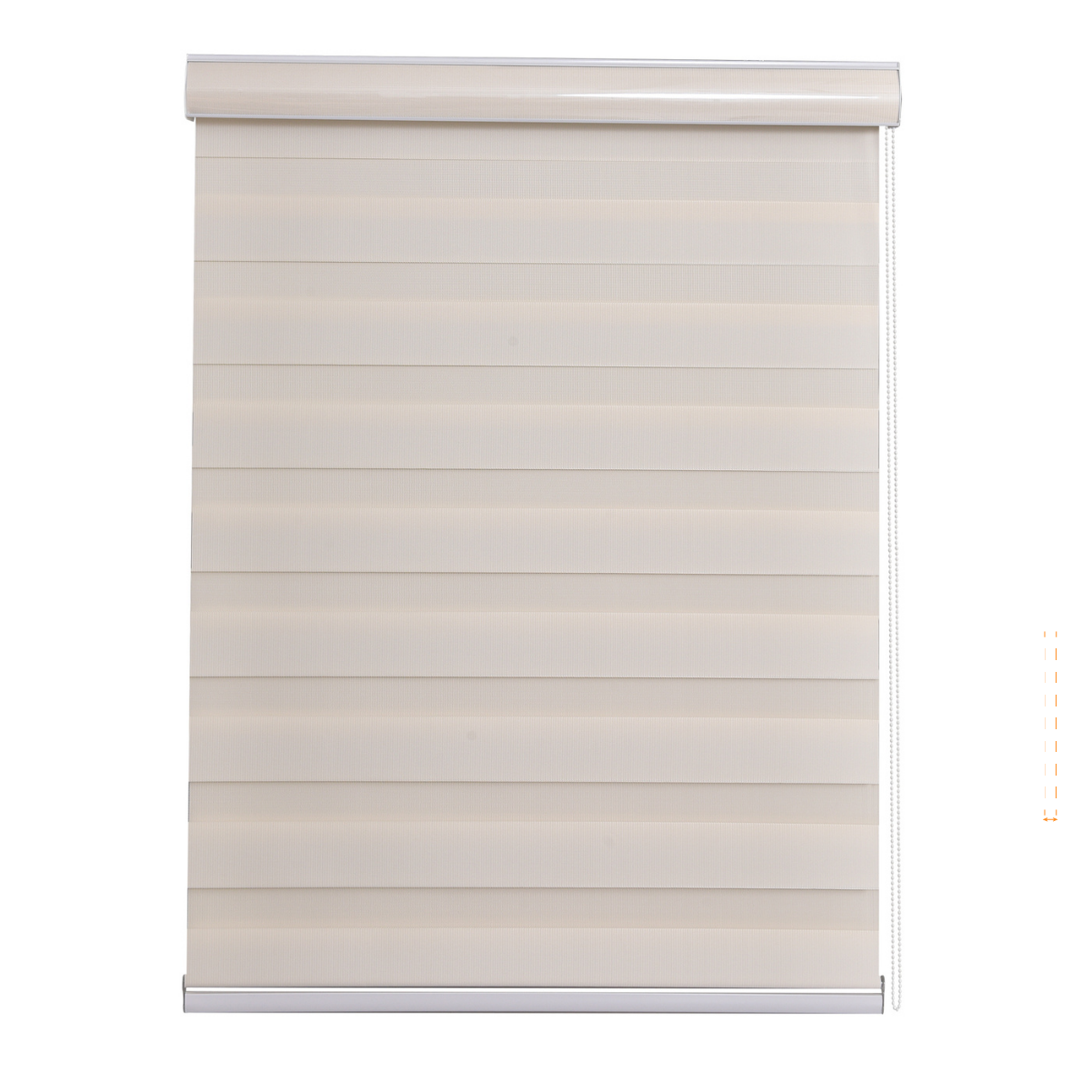Cortina Roller Duo Zebra Día Y Noche 150 X 250 Cm Color Beige Marca Aura-1