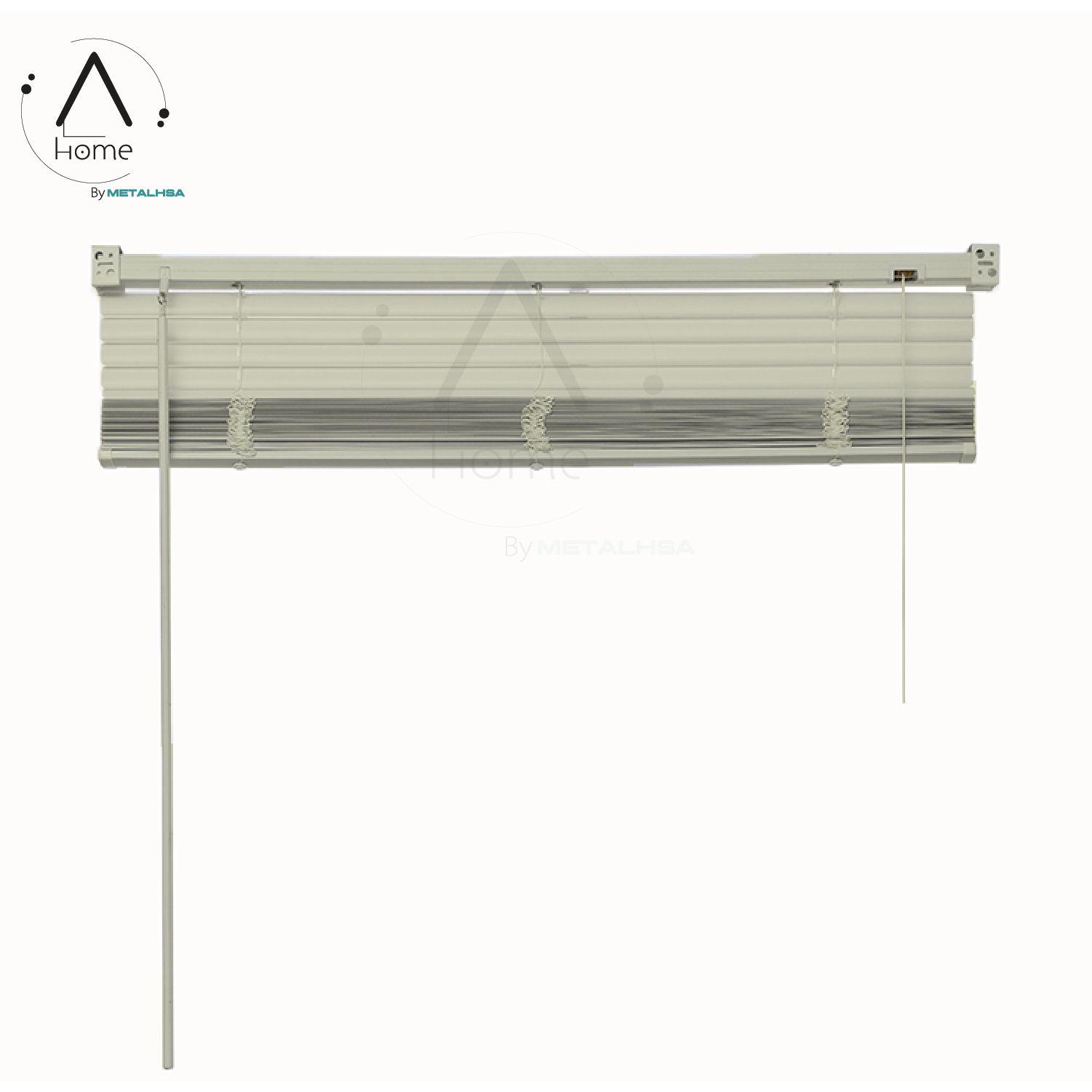 Persiana Veneciana Pvc 25MM 120X165 Cm Manual Beige-4
