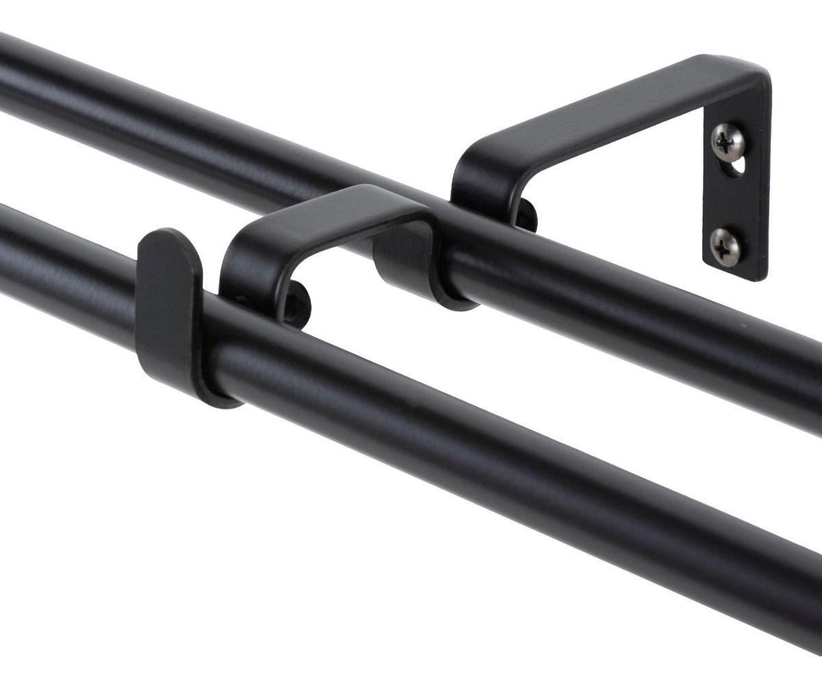 Set Doble Extensible 200-250 Cm Color Negro Terminal Bola-1