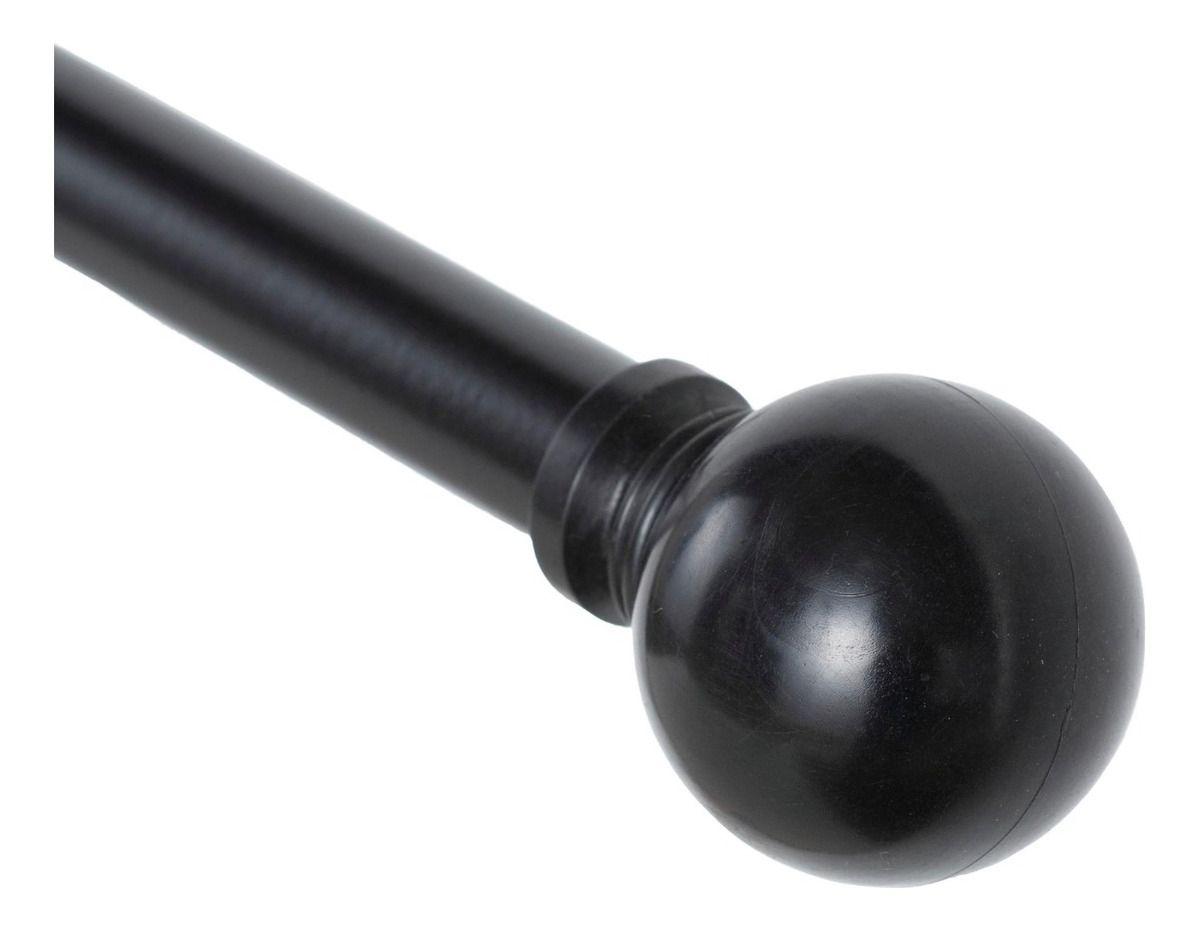 Set Doble Extensible 200-250 Cm Color Negro Terminal Bola-3