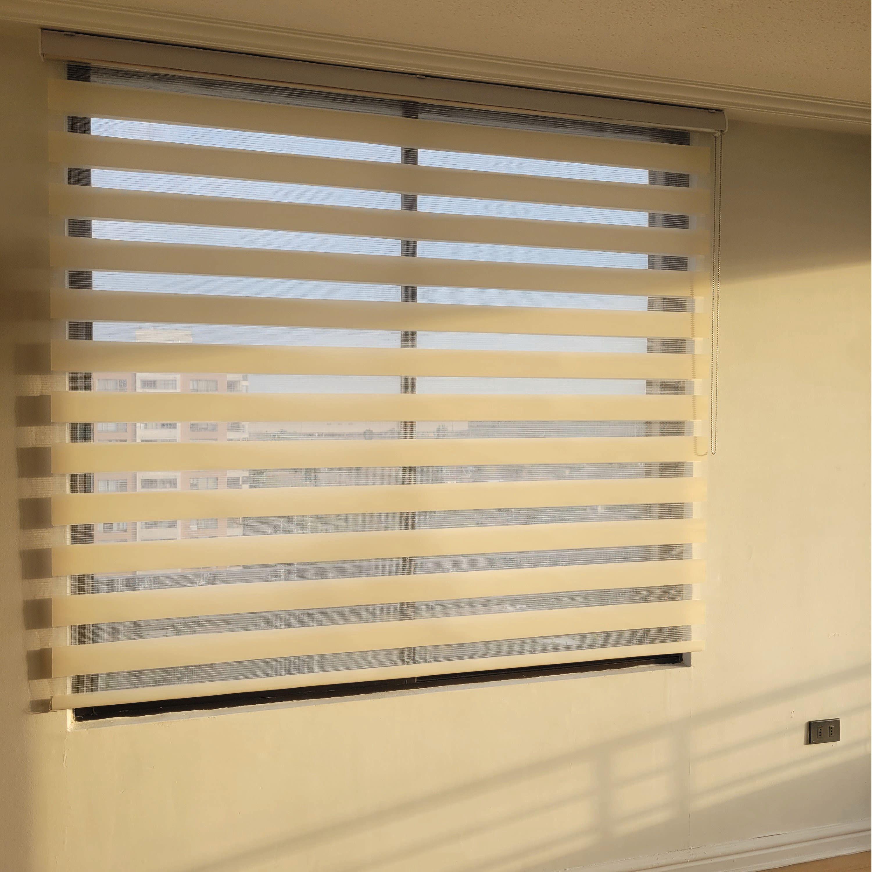 Cortina Roller Duo Zebra Día Y Noche Beige 120 X 250 Cm Sunfree-7