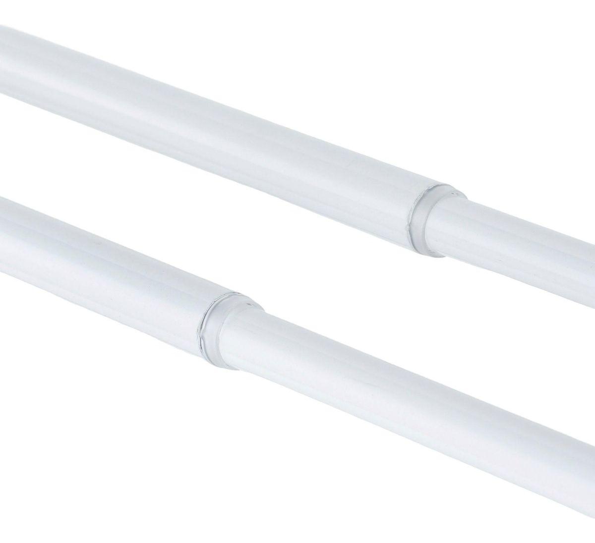 Set Doble Extensible 200-250 Cm Color Blanco Terminal Bola-2