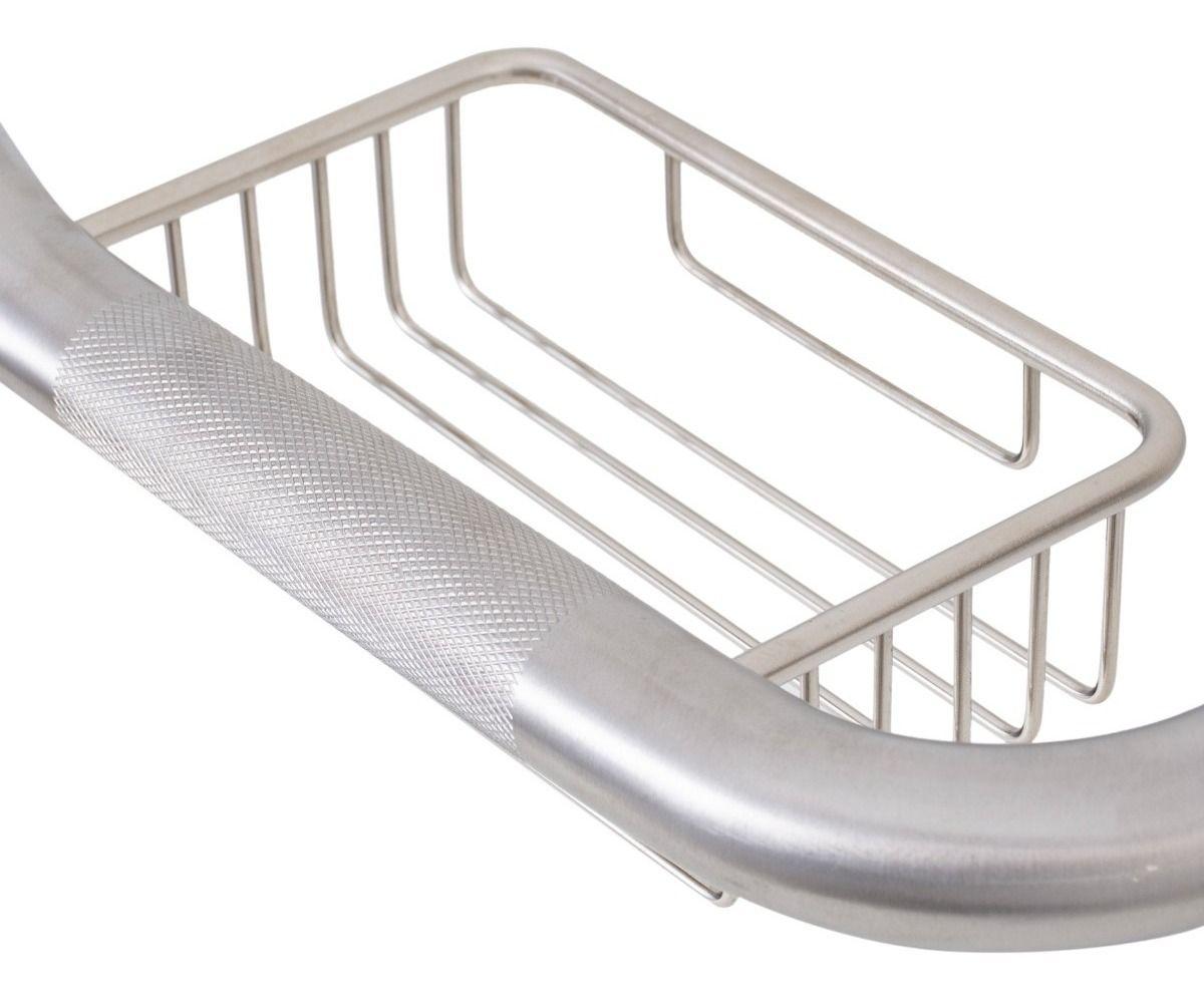 Barra De Seguridad Inoxidable Con Tapa Y Jabonera De 40 Cm-5