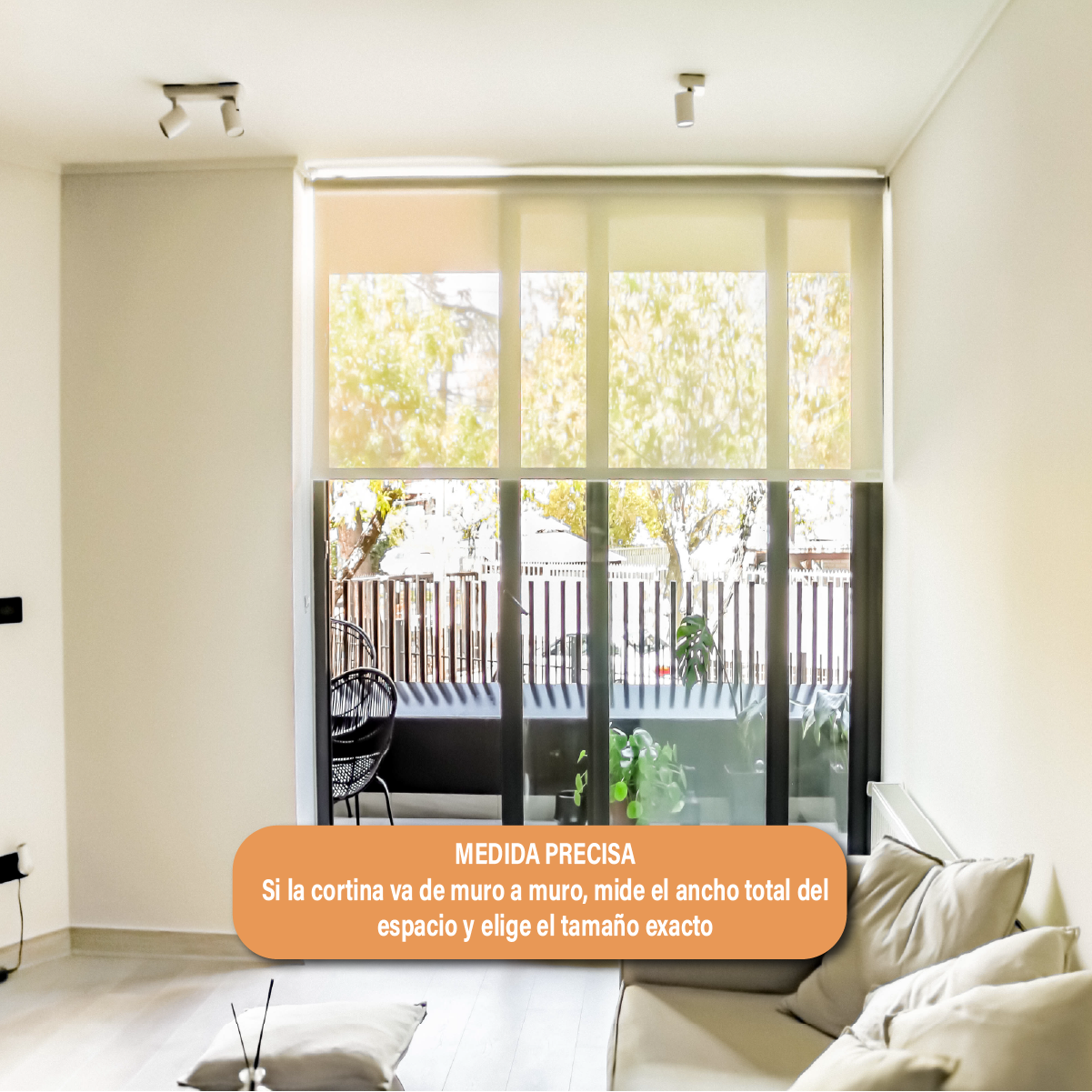 Cortina Roller Sunscreen 220 X 250 Cm Color Beige Marca Sunfree-5