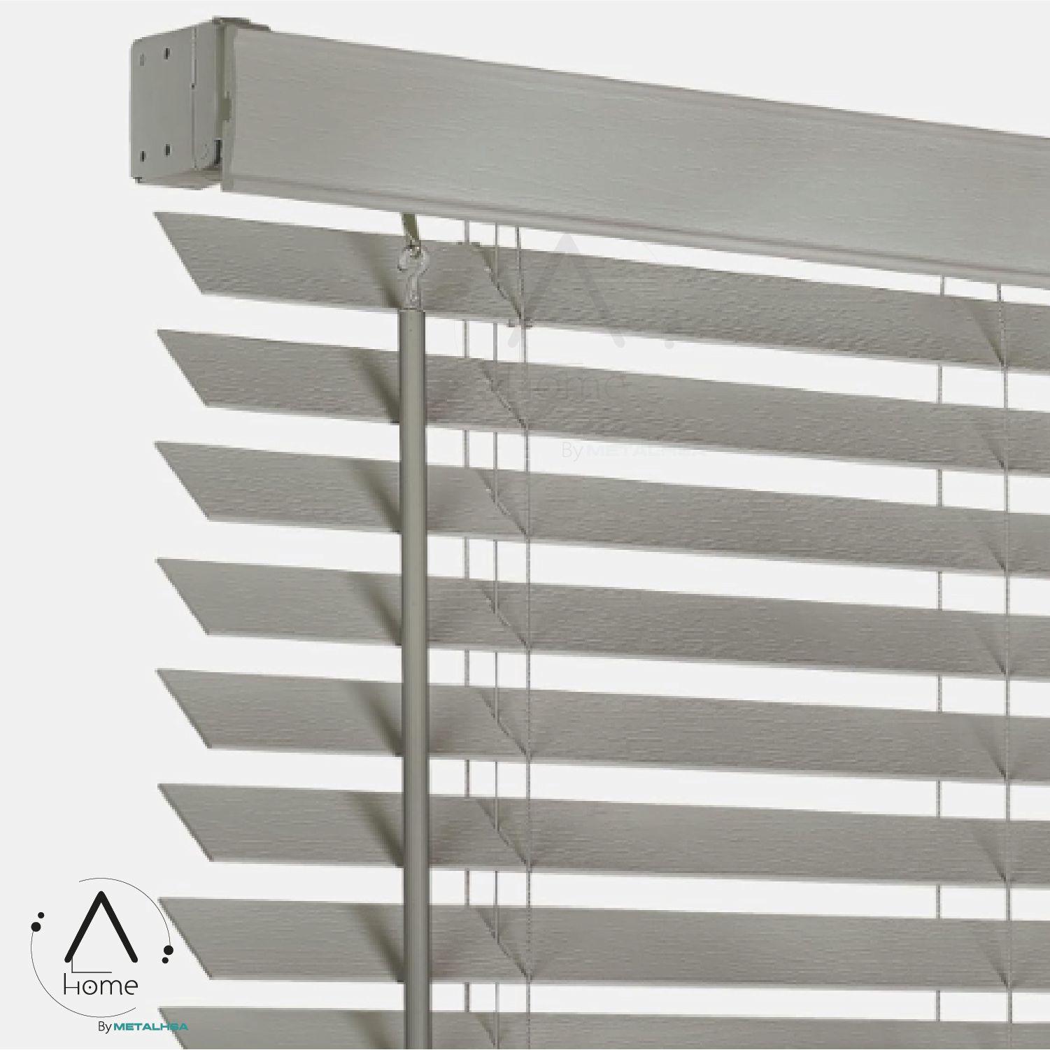 Persiana Imitación Madera 50 MM 160X250 Cm Gris Texturado Aura-6