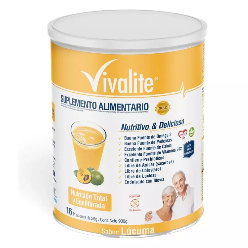 Vivalite Gold Suplemento Sabor Lúcuma 900gr-0