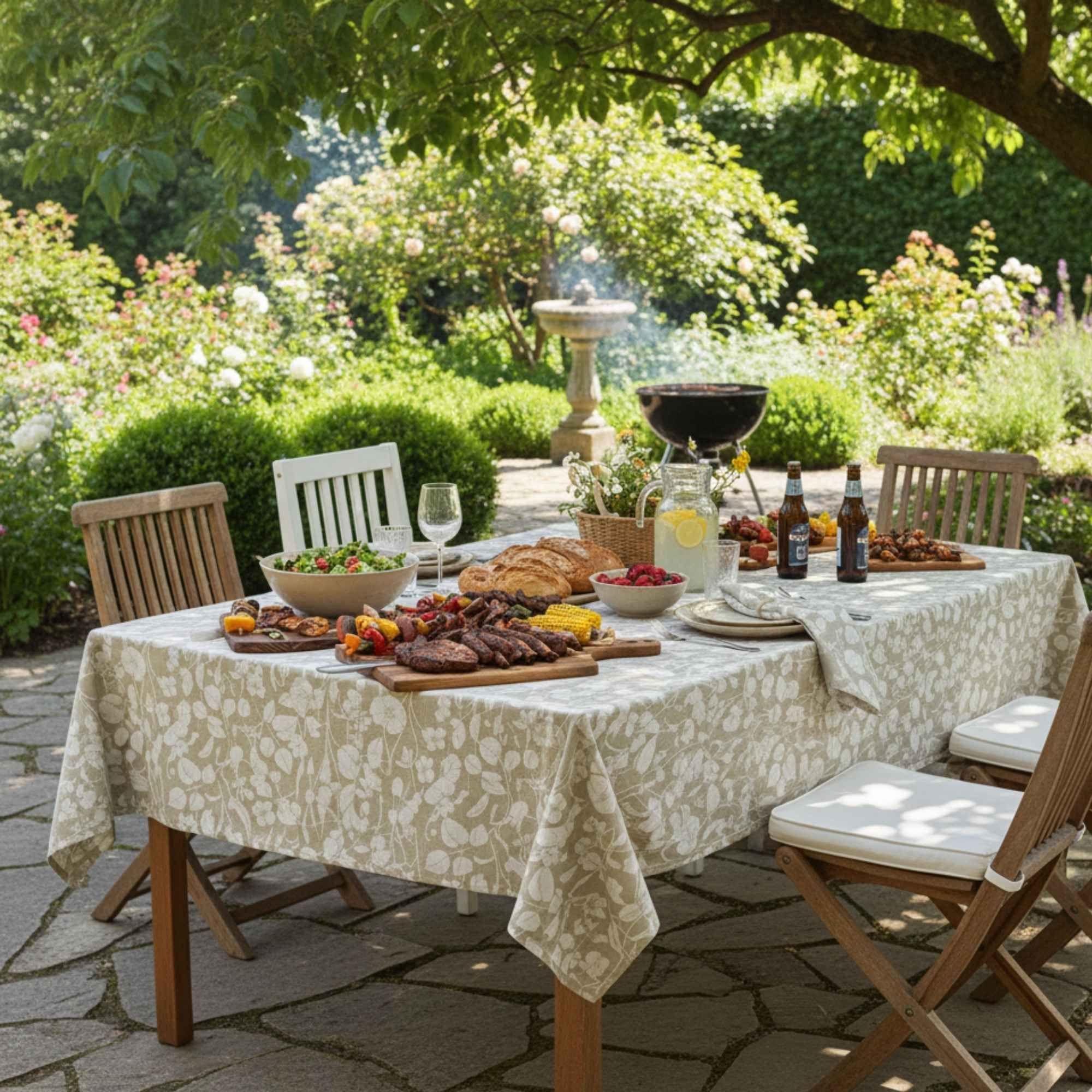 Mantel Antimanchas Natural 180X280 cm-2