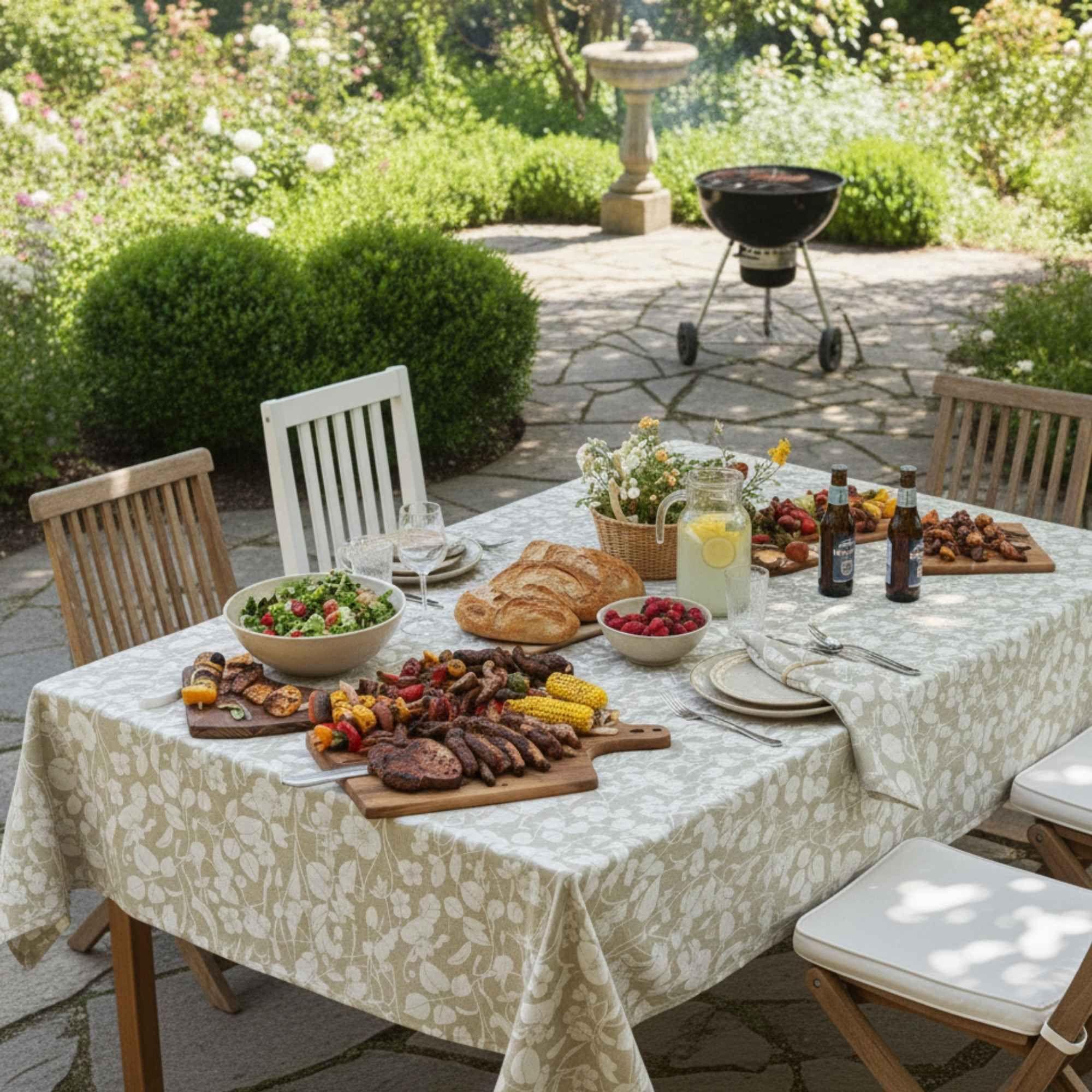 Mantel Antimanchas Natural 180X280 cm-3