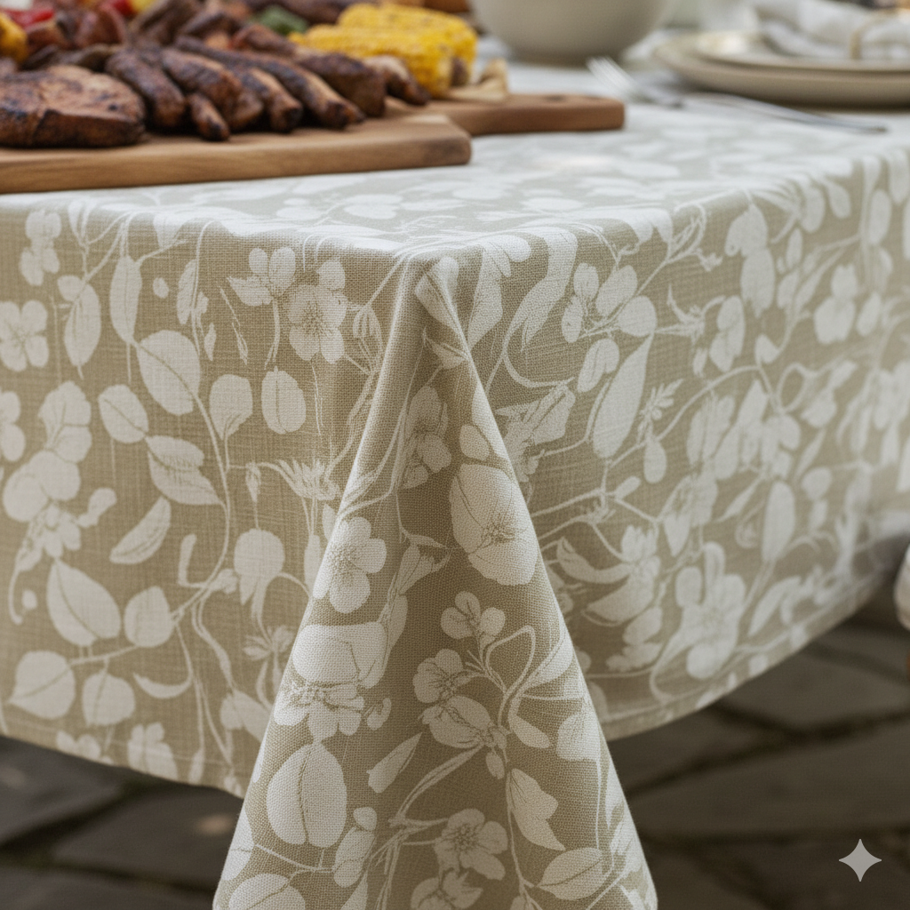 Mantel Antimanchas Natural 180X280 cm-4