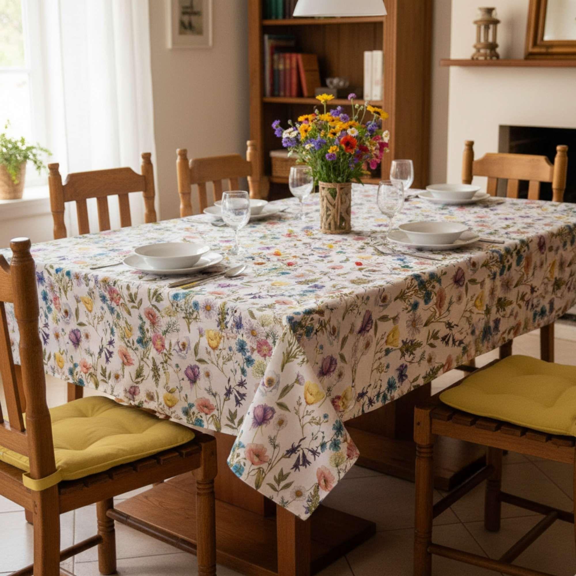 Mantel Antimanchas Primavera 130X180 Cm-3