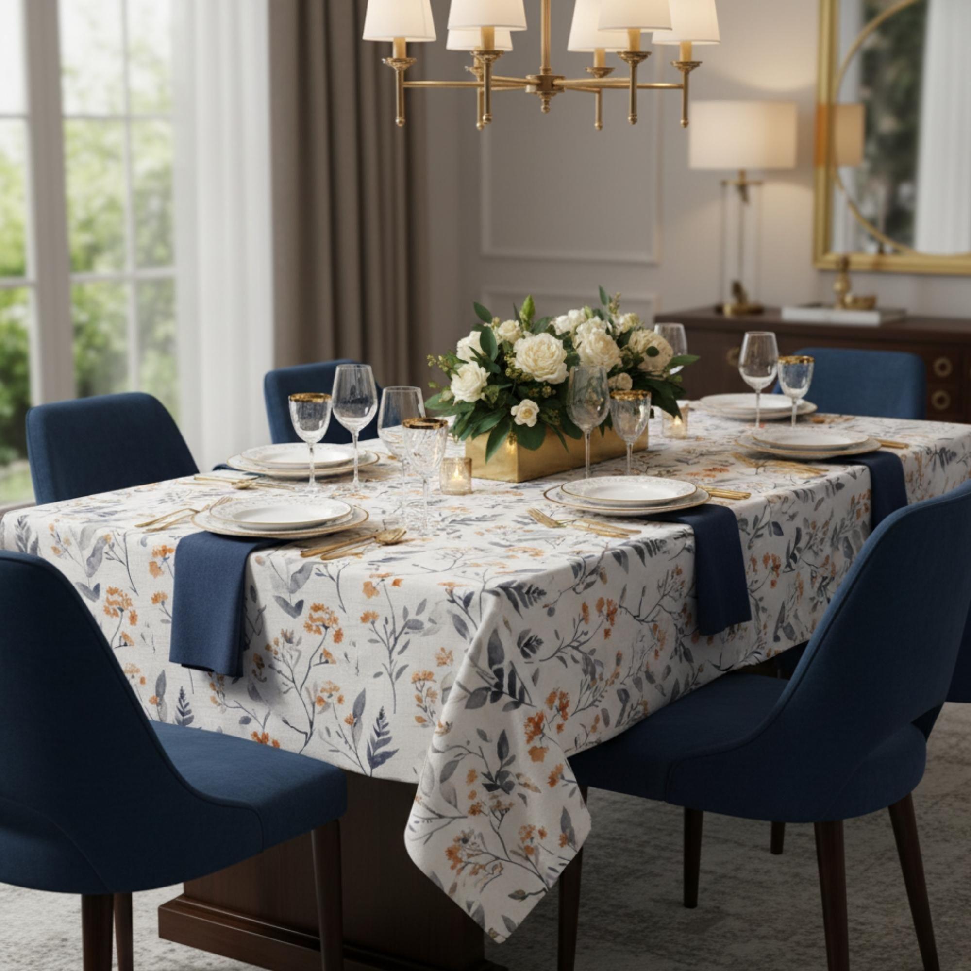 Mantel Antimanchas Floral 160X220 cm-2