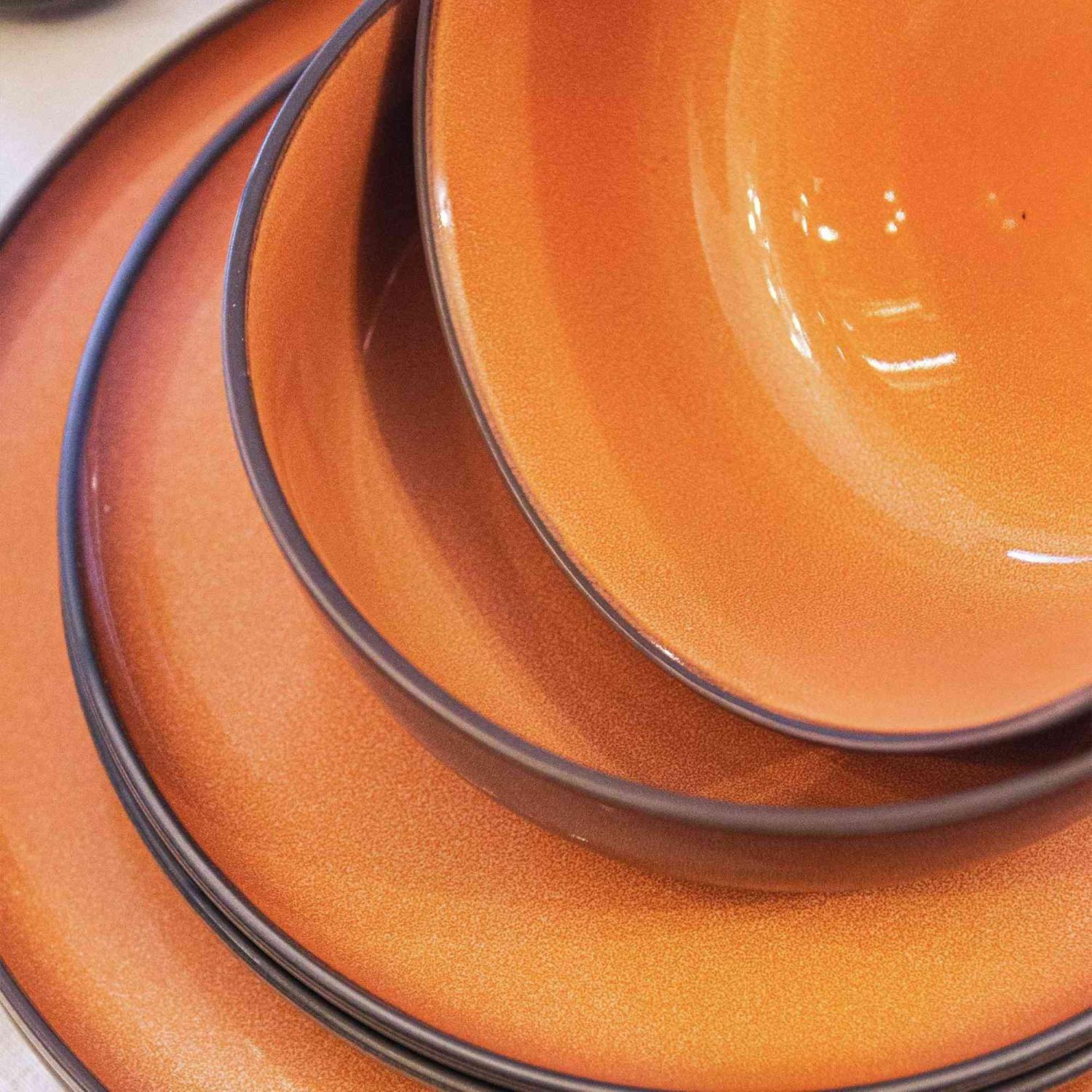 Juego de loza Cerámica 16 piezas Vajilla Damasco-2