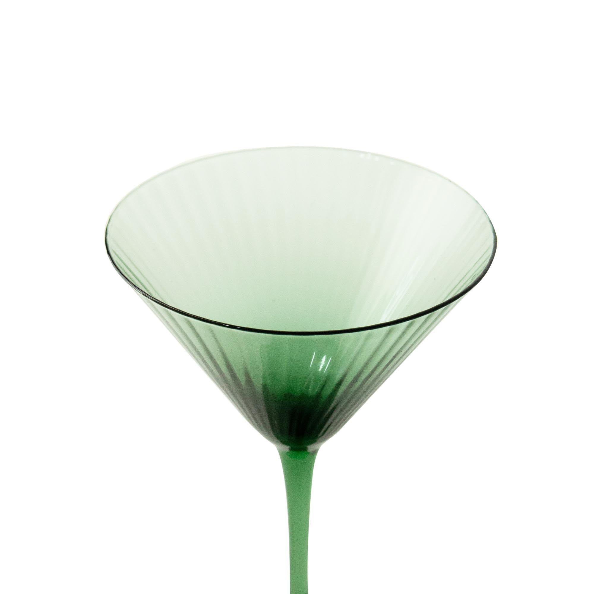 Set 6 Copas Martini verde-5