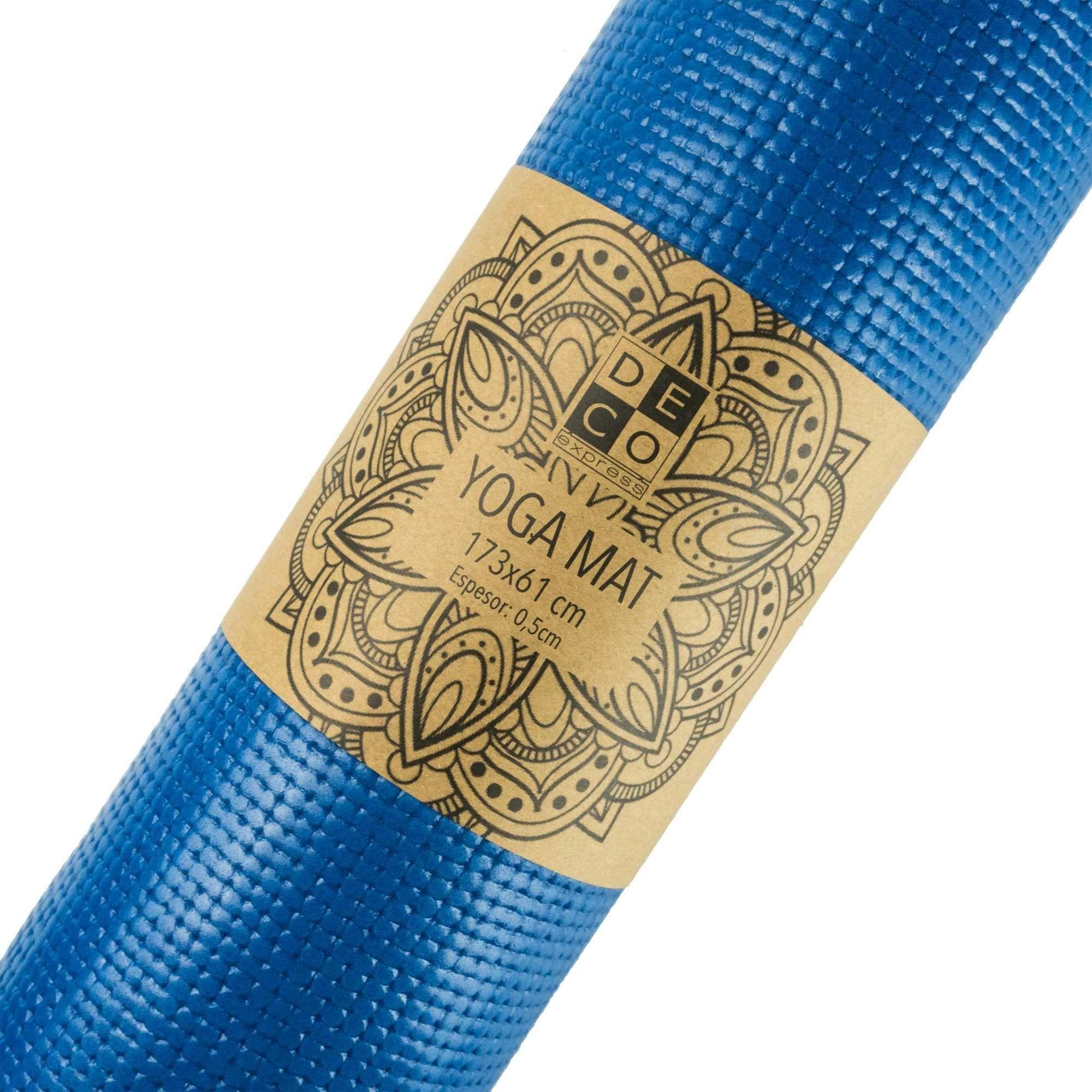 Mat de Yoga Azul 61X173 cm-3