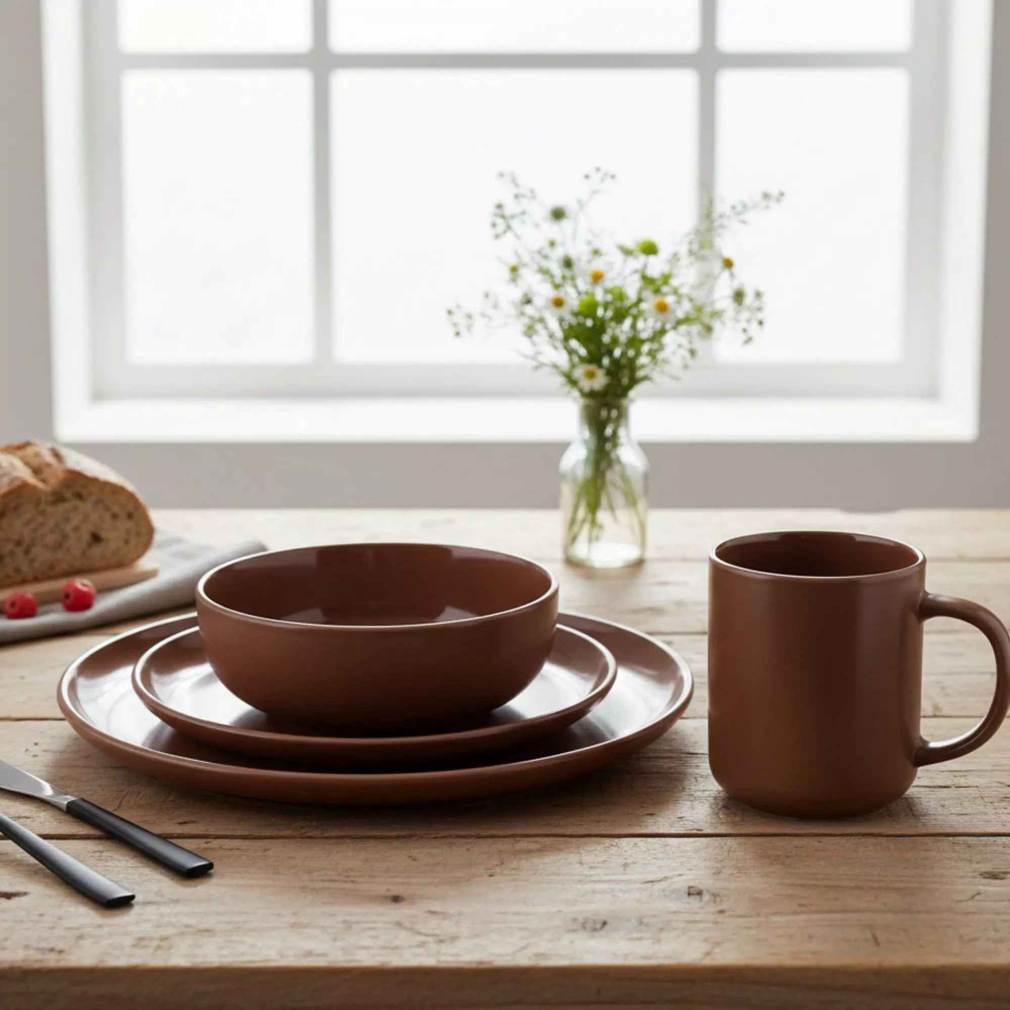 Set Vajilla 16 piezas Loza Coffee Cerámica-2