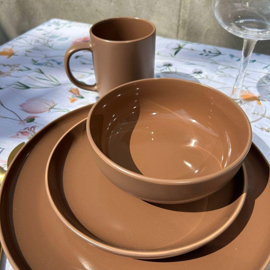 Set Vajilla 16 piezas Loza Coffee Cerámica-5