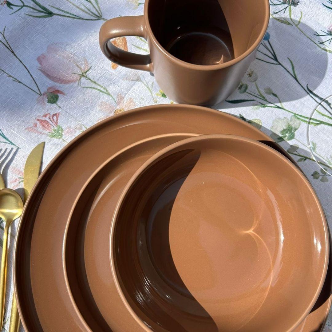 Set Vajilla 16 piezas Loza Coffee Cerámica-6