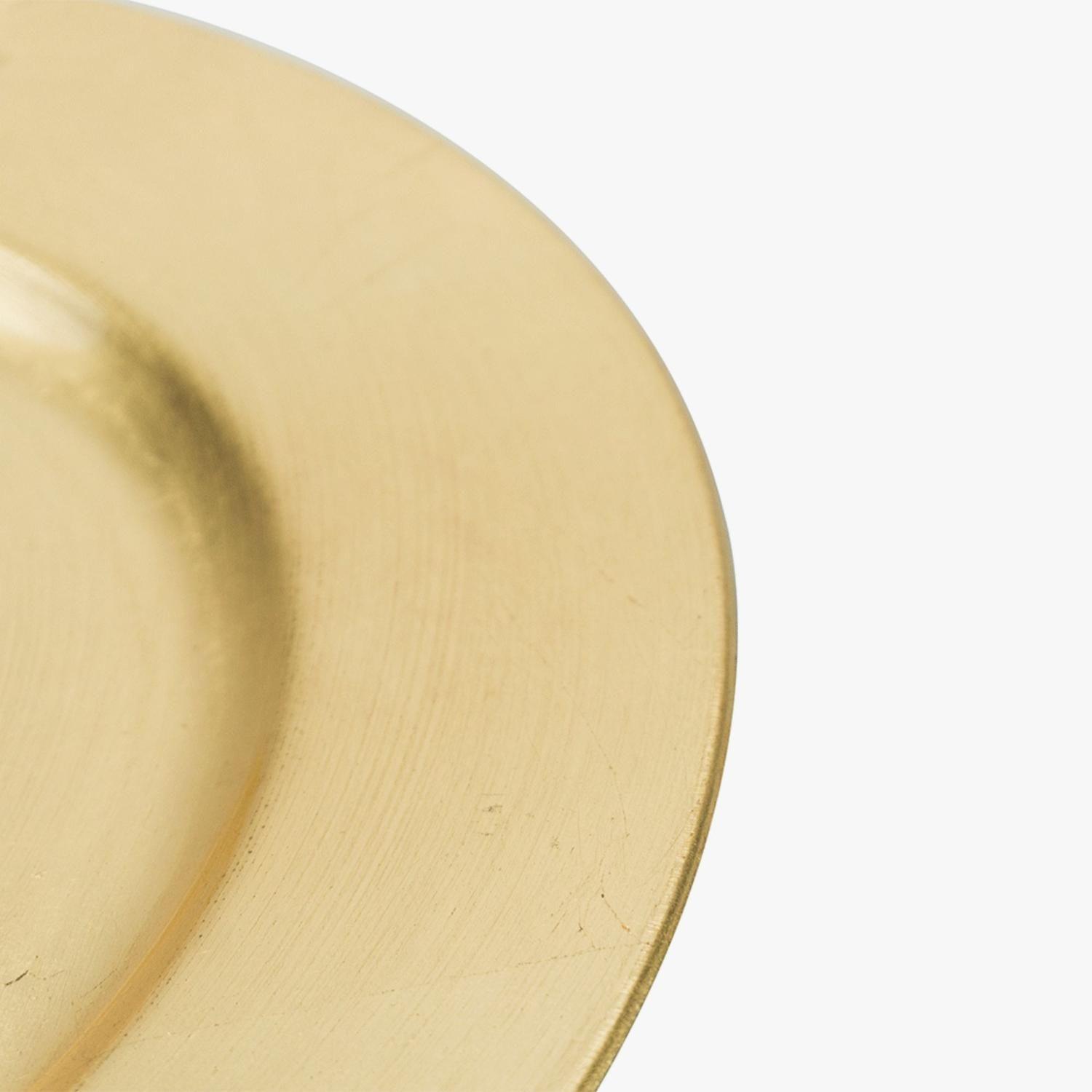 Plato Base Dorado Set 4 Pzs-2