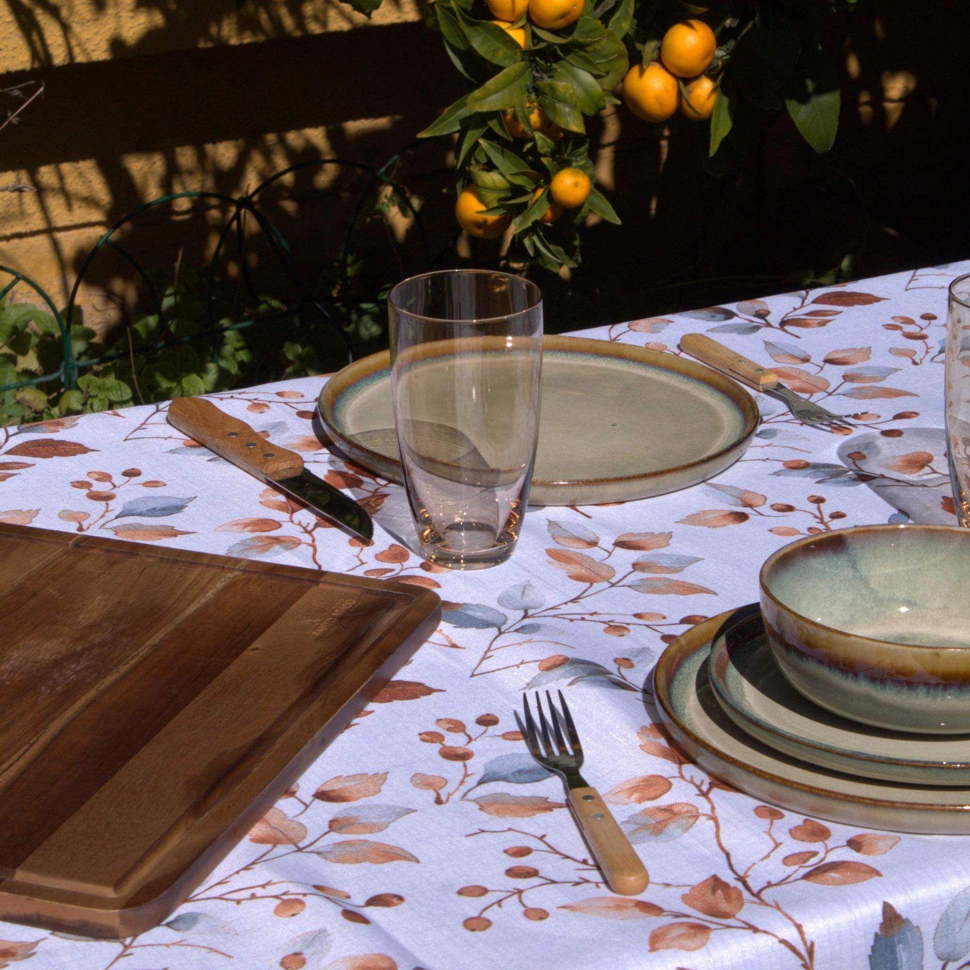 Set 2 Manteles Antimanchas Silvestre y Botanico 130x180 cm-6