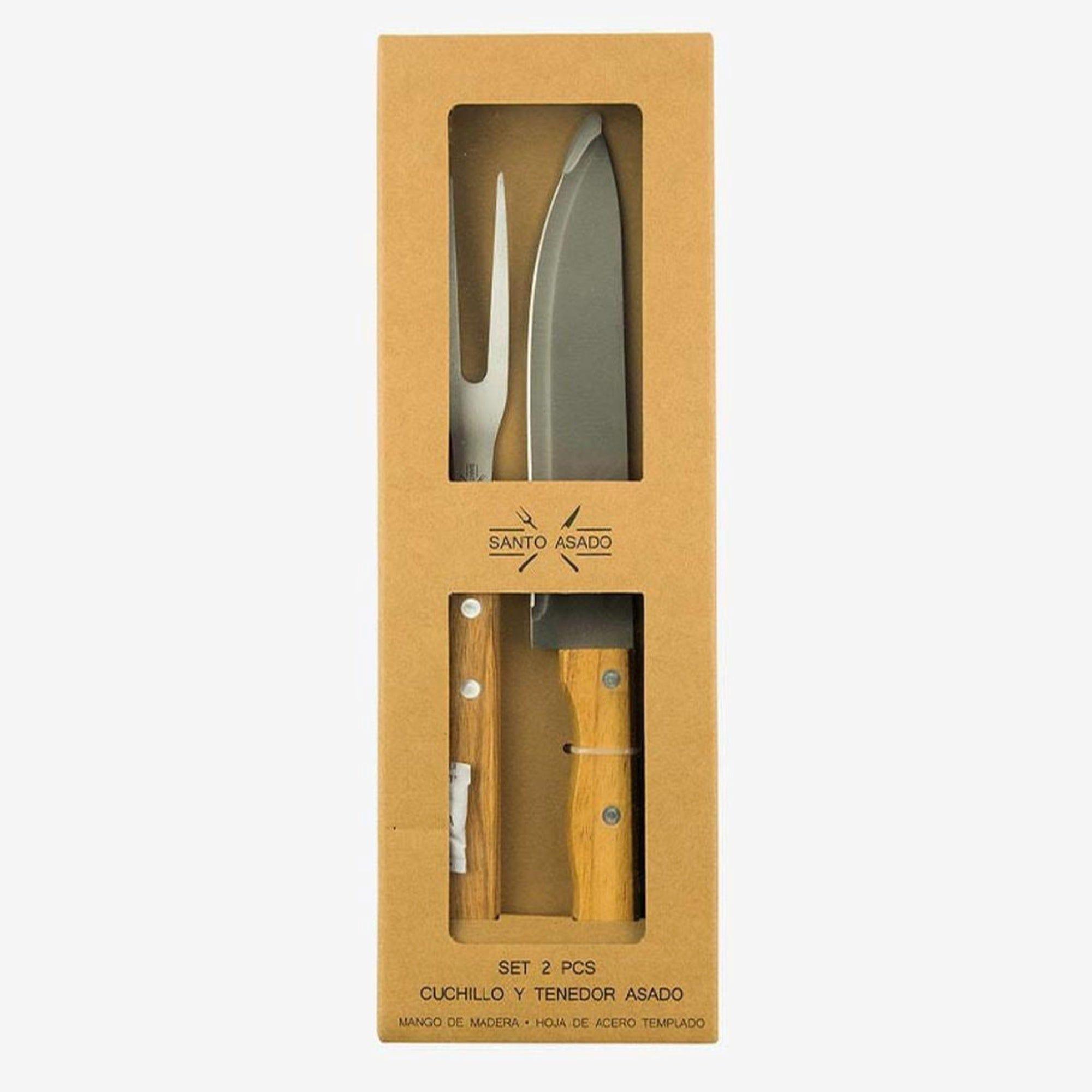 Set 2 Pzs Cuchillo Y Tenedor Asado Lyn-3