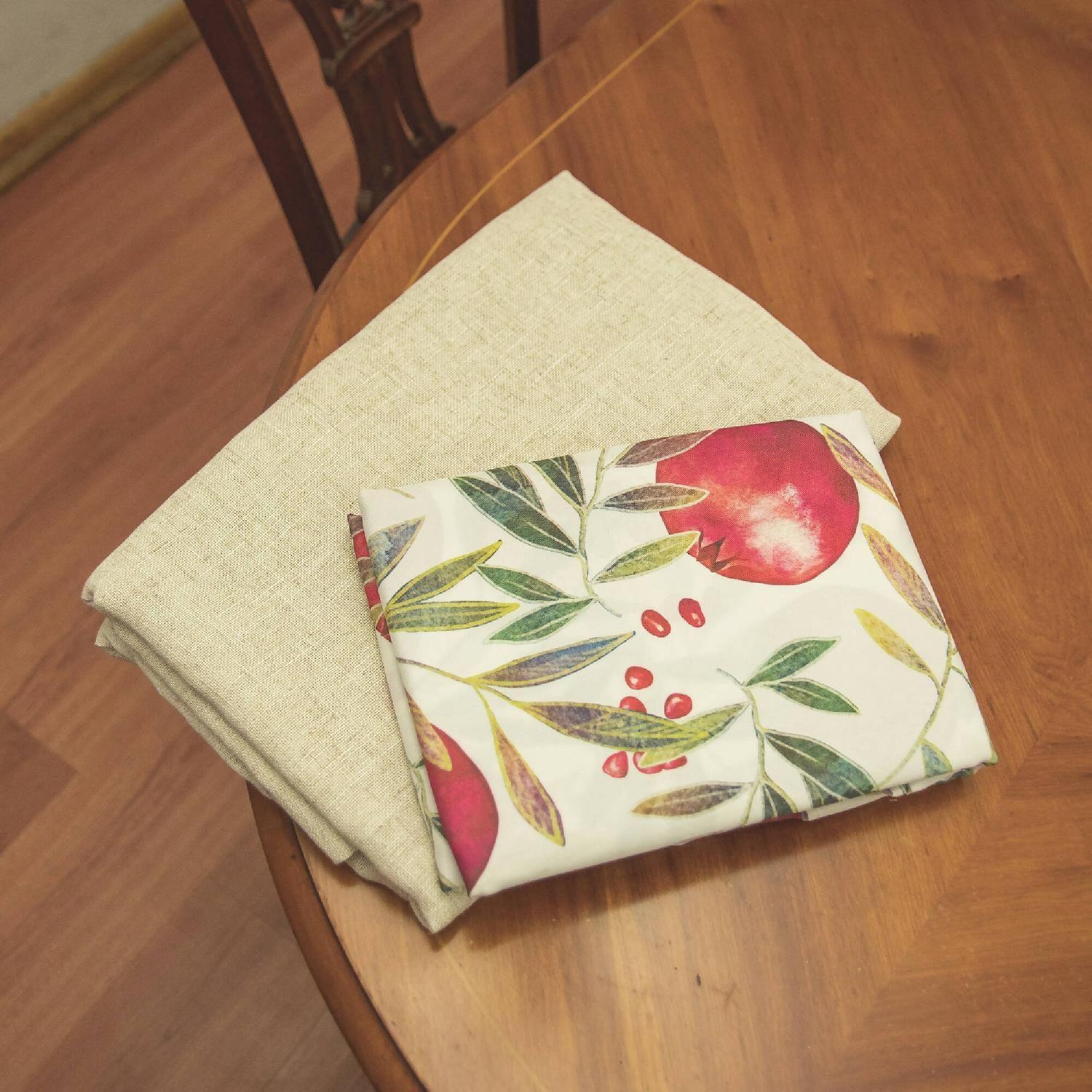 Set 2 manteles Lino  177x y Mantel Antimanchas Granada 160x-0