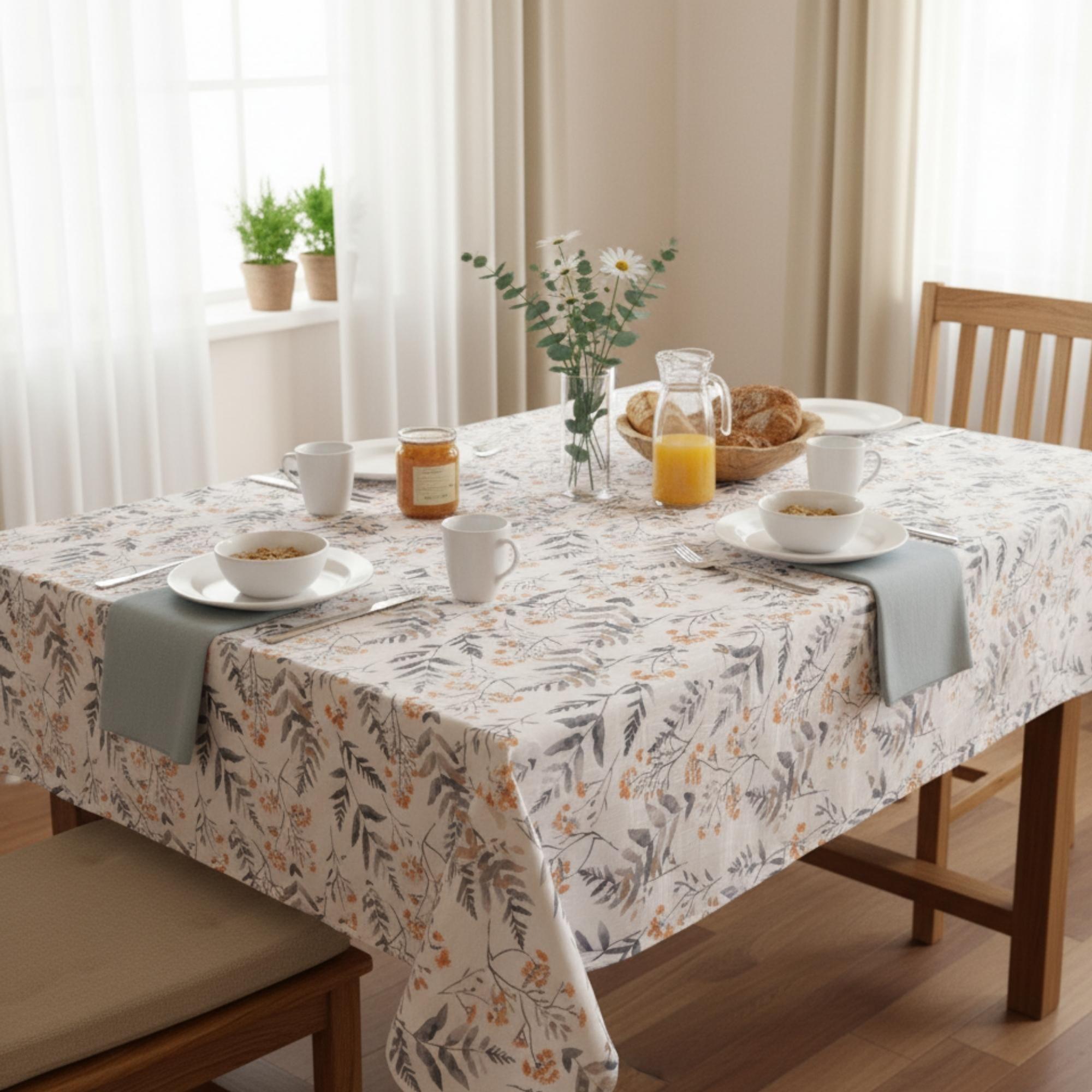 Mantel Antimanchas Floral 130X180 cm-2