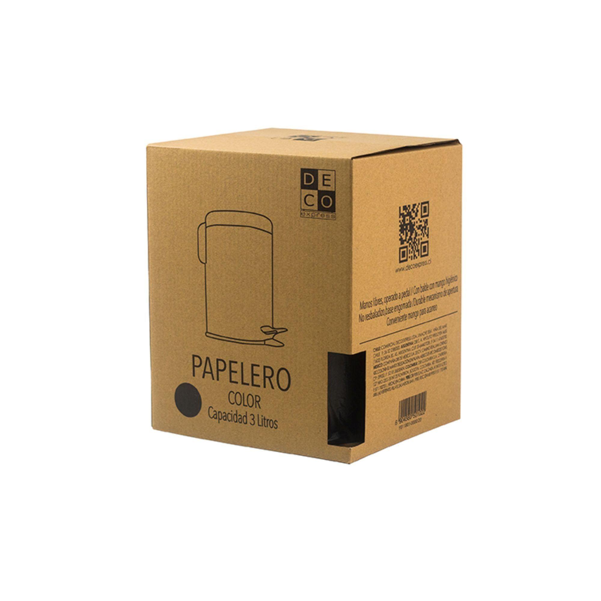 Papelero 3LT Negro-4