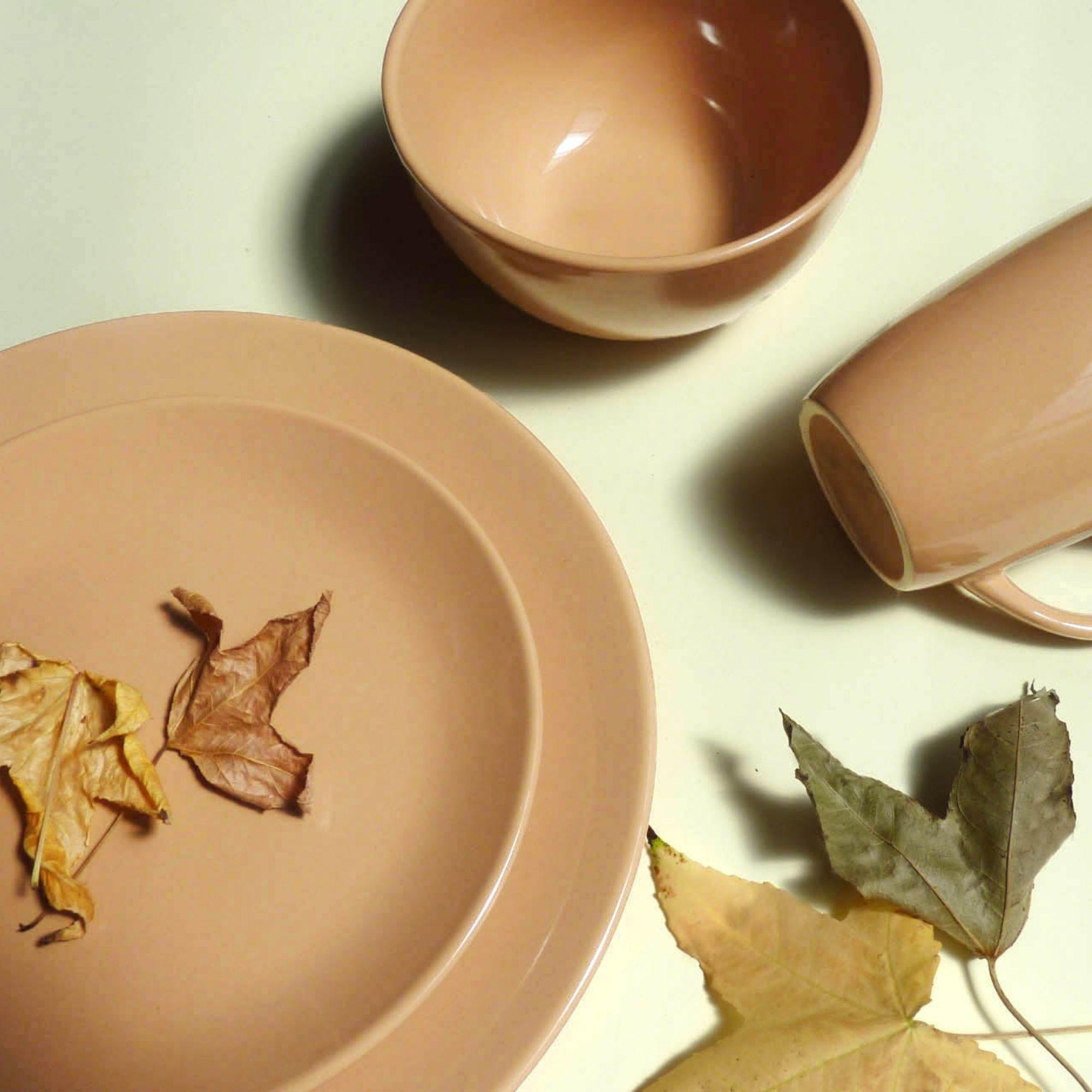 Set Vajilla 18 piezas Loza July Caramelo Cerámica-7