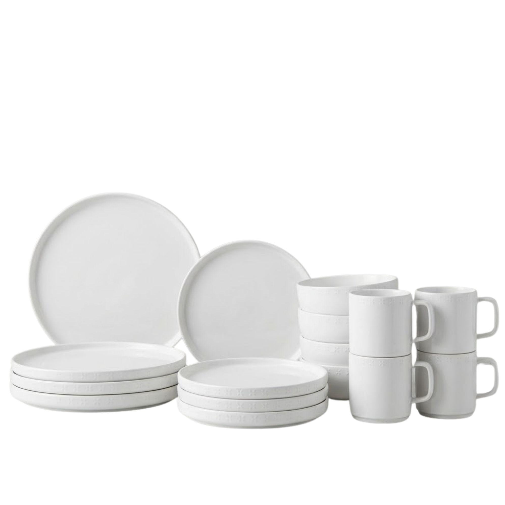 Set Vajilla 16 piezas Loza Manhattan Cerámica-0